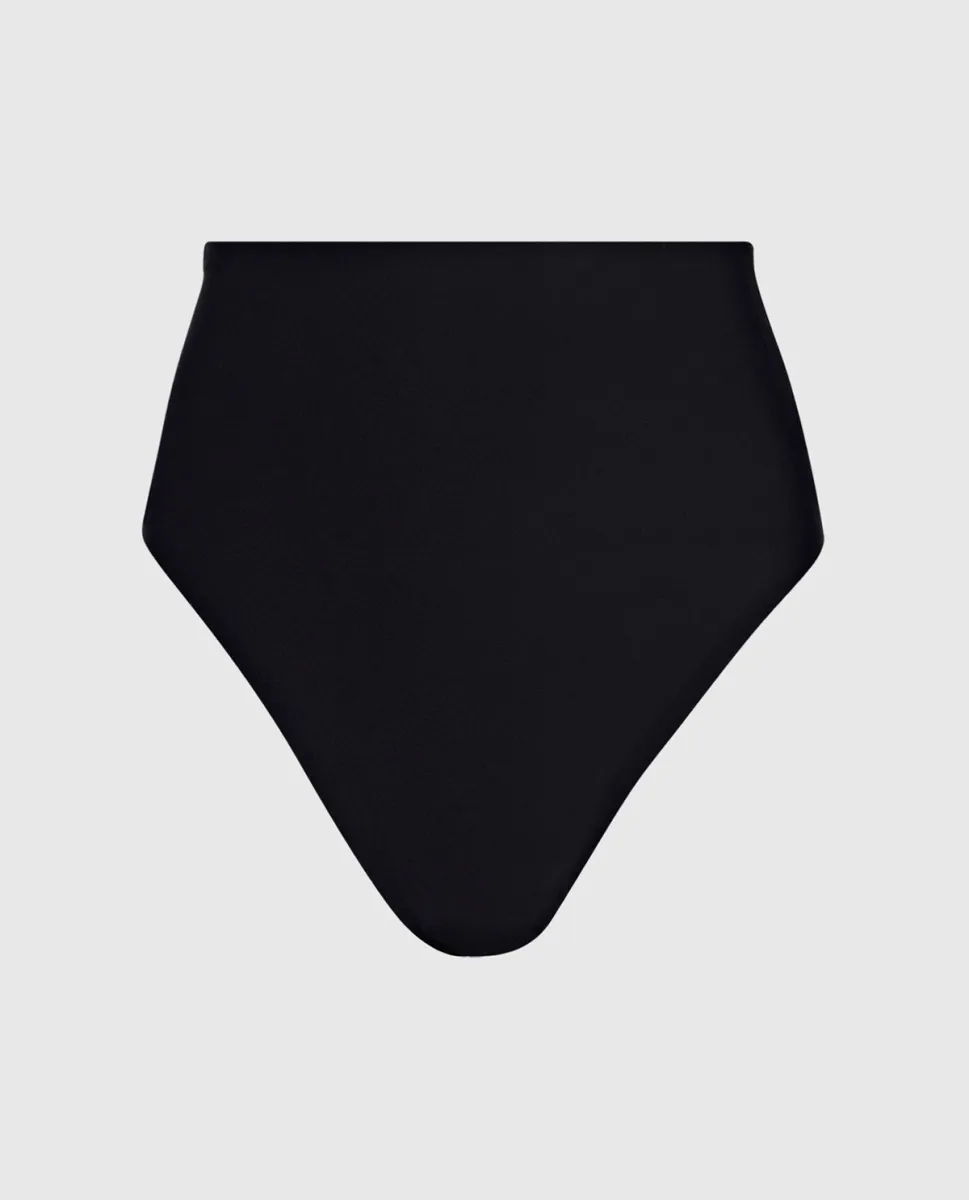 High Waist Smoothing Thong in Black sold by La SENZA