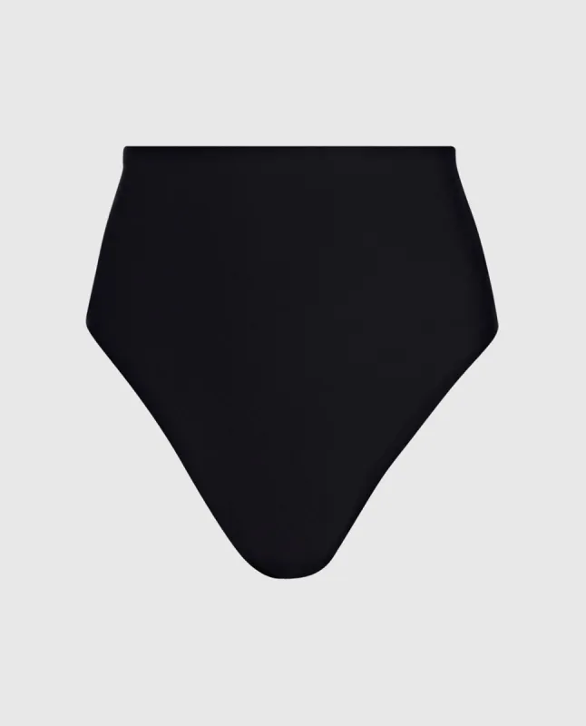 High Waist Smoothing Thong in Black sold by La SENZA