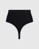 High Waist Smoothing Thong in Black sold by La SENZA