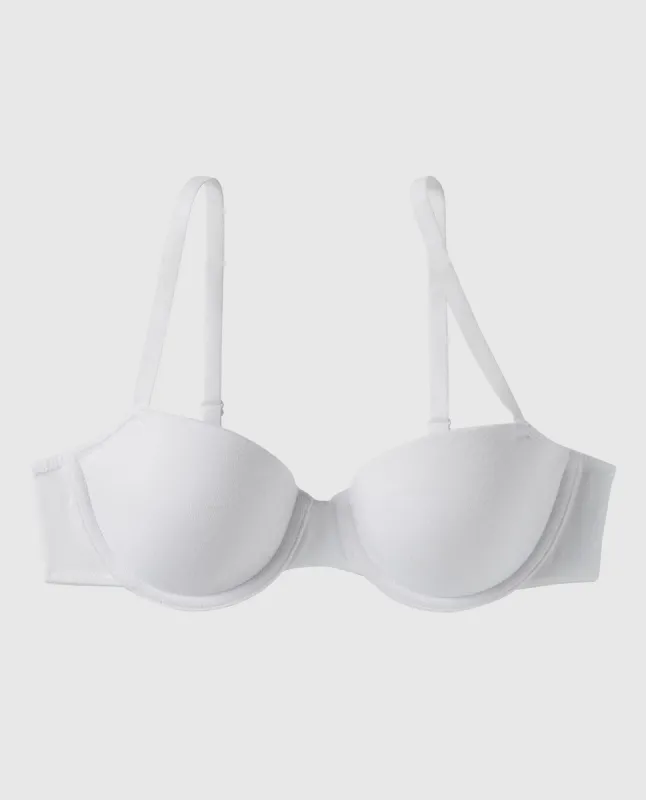 Smooth Cotton Lightly Lined Demi Bra sold by La SENZA