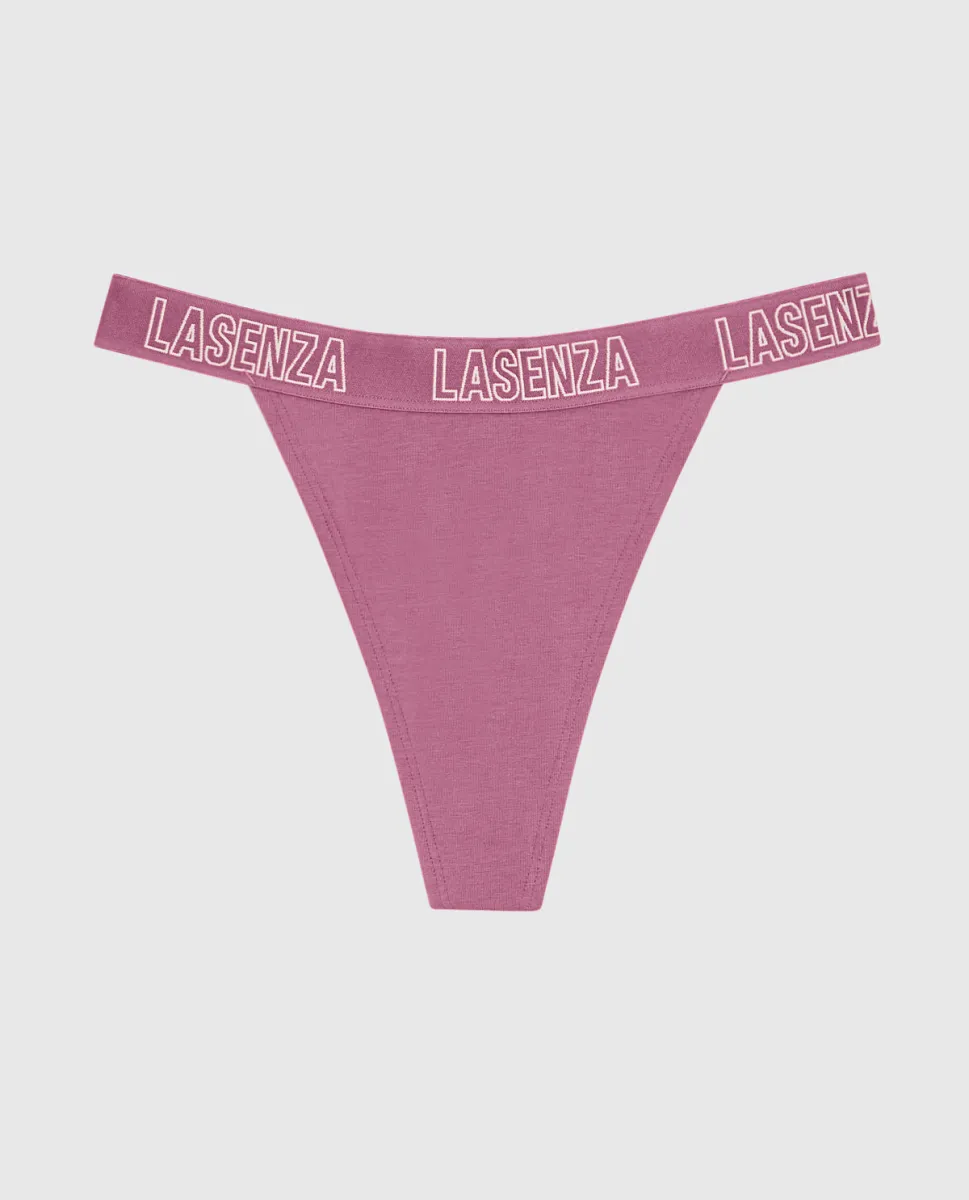 Thong Panty with Logo Band sold by La SENZA