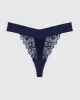 Lace High Leg Thong Panty sold by La SENZA