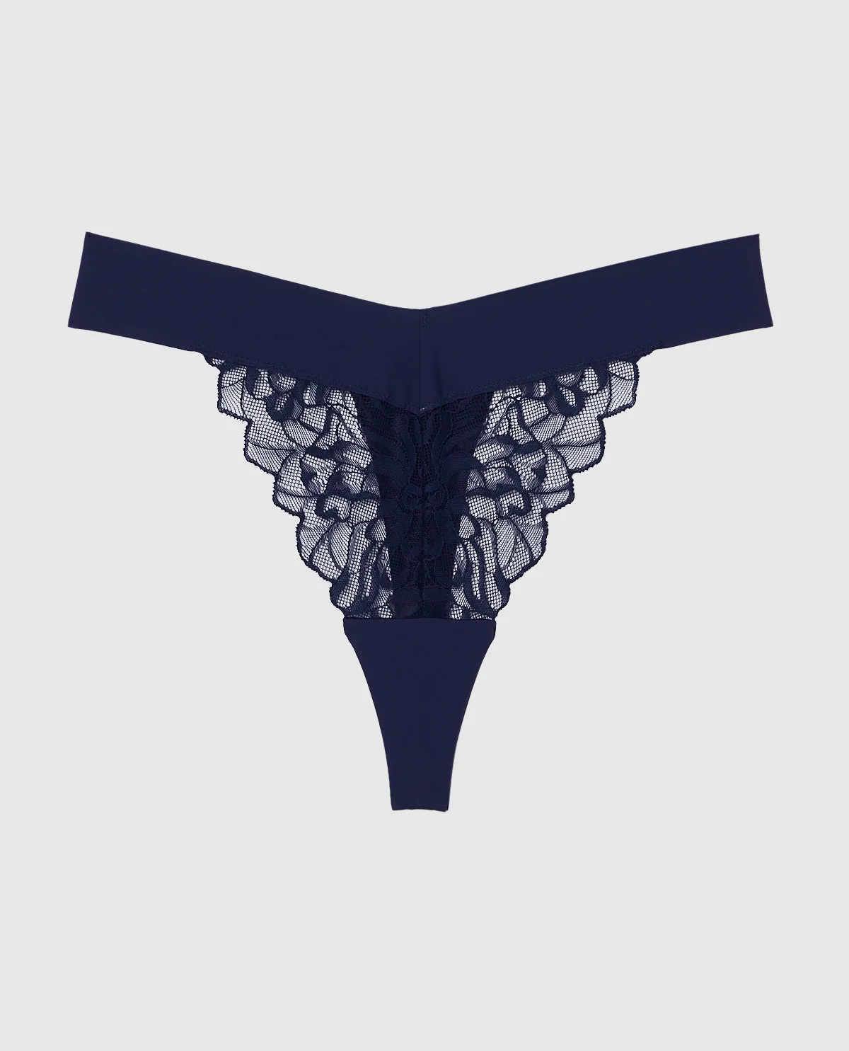 Lace High Leg Thong Panty sold by La SENZA