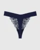 Lace High Leg Thong Panty sold by La SENZA