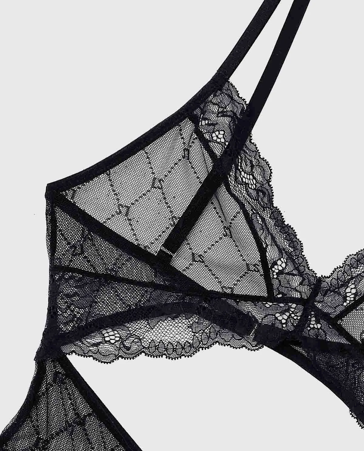 Cut-Out Unlined Lace Bodysuit sold by La SENZA product image thumbnail 3