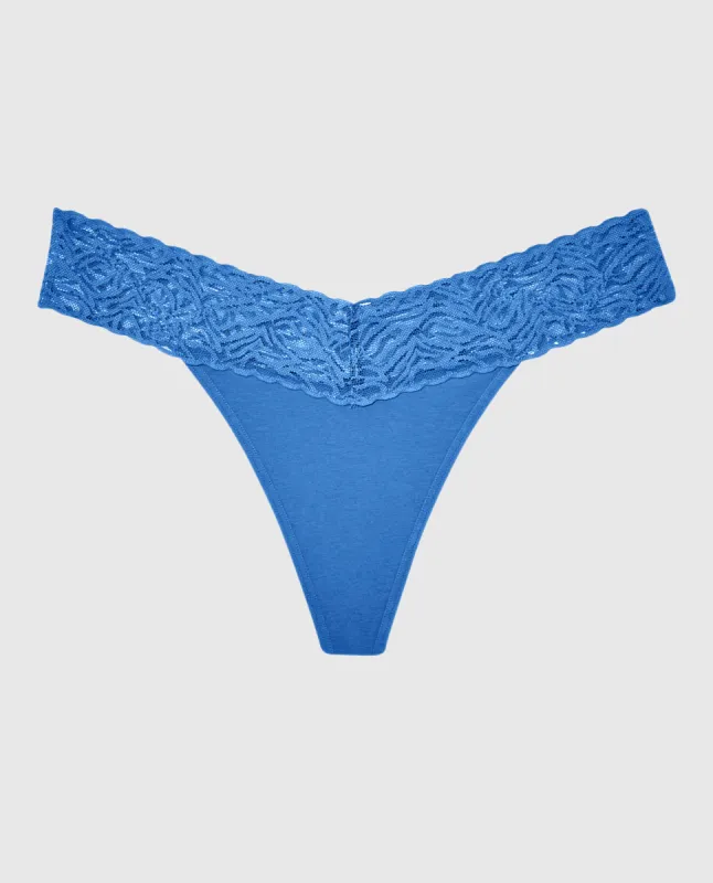 V-Waist Cotton Thong Panty sold by La SENZA