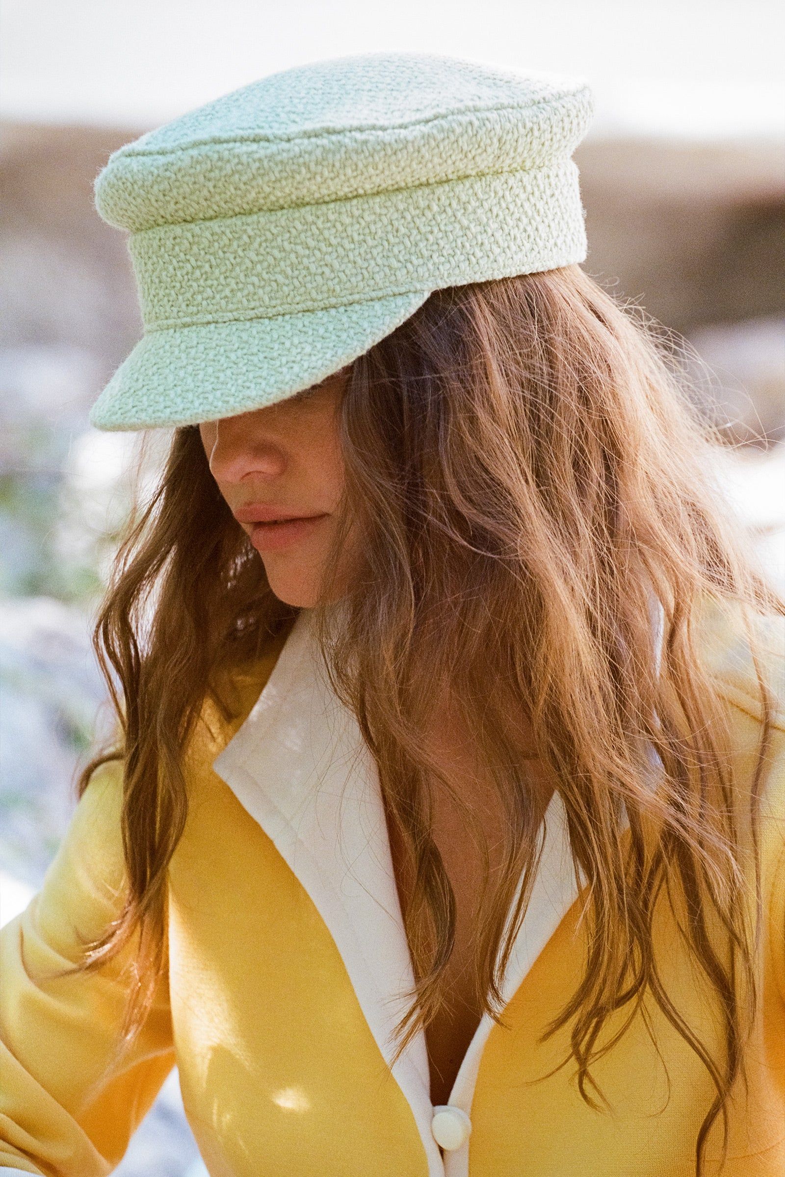 Riviera Cap - Green Boucle sold by Lack Of Color product image thumbnail 2