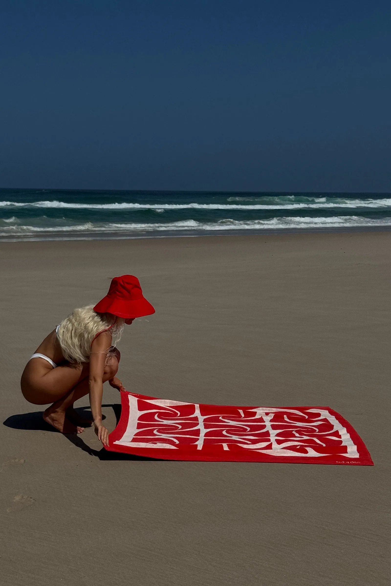 Shore Thing Towel - Flame sold by Lack Of Color product image thumbnail 2