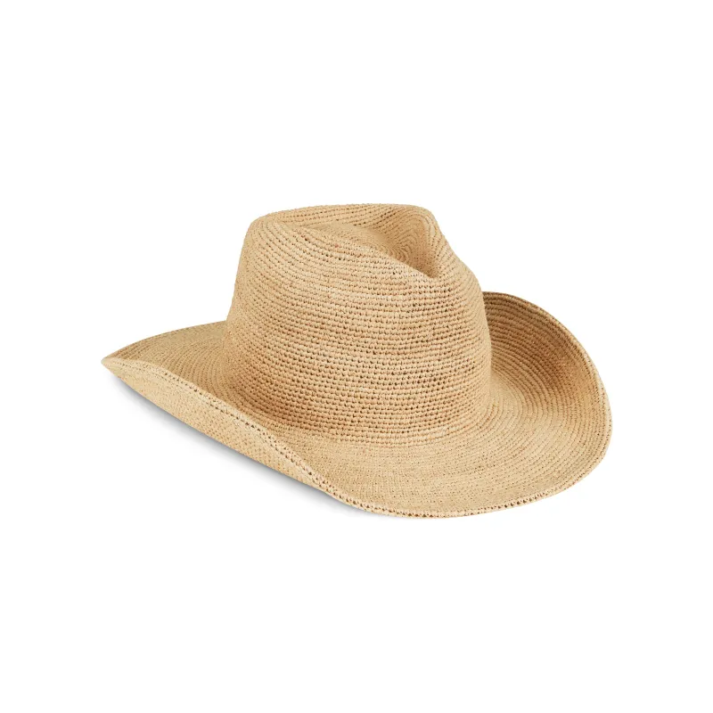Raffia Western Fedora made by Lack Of Color