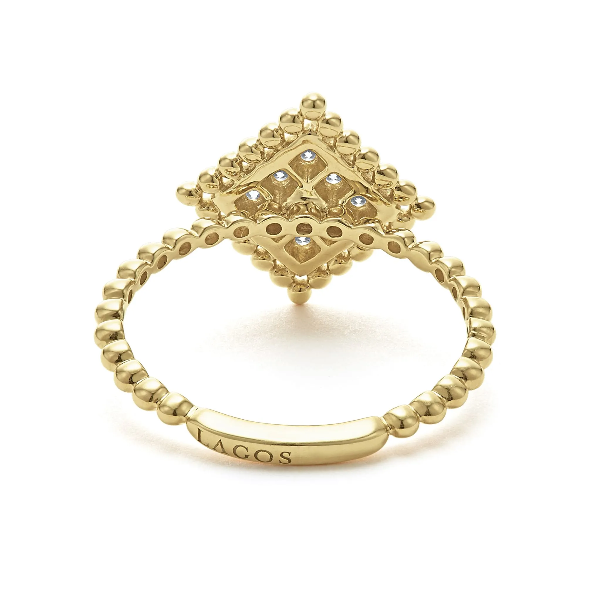 Covet Large 18K Gold Diamond Ring sold by LAGOS product image thumbnail 5