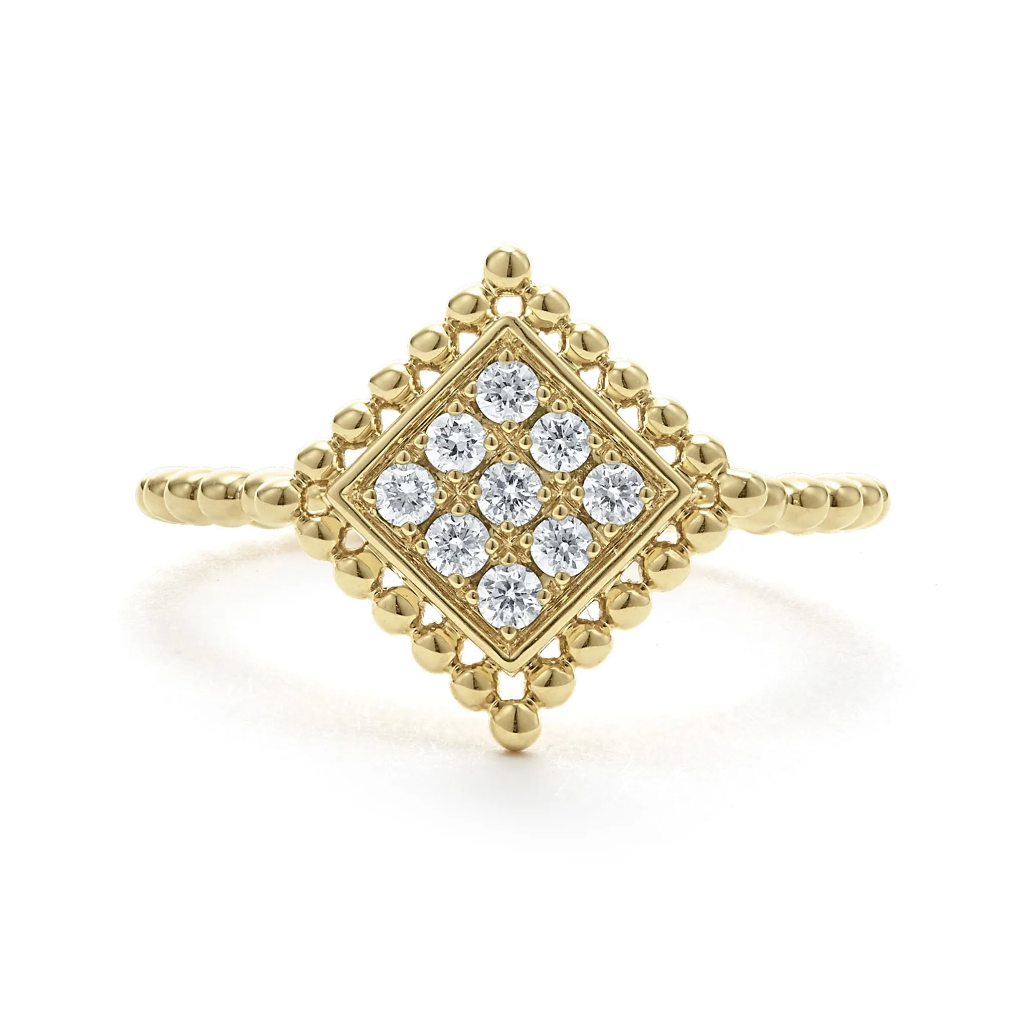 Covet Large 18K Gold Diamond Ring sold by LAGOS product image thumbnail 3