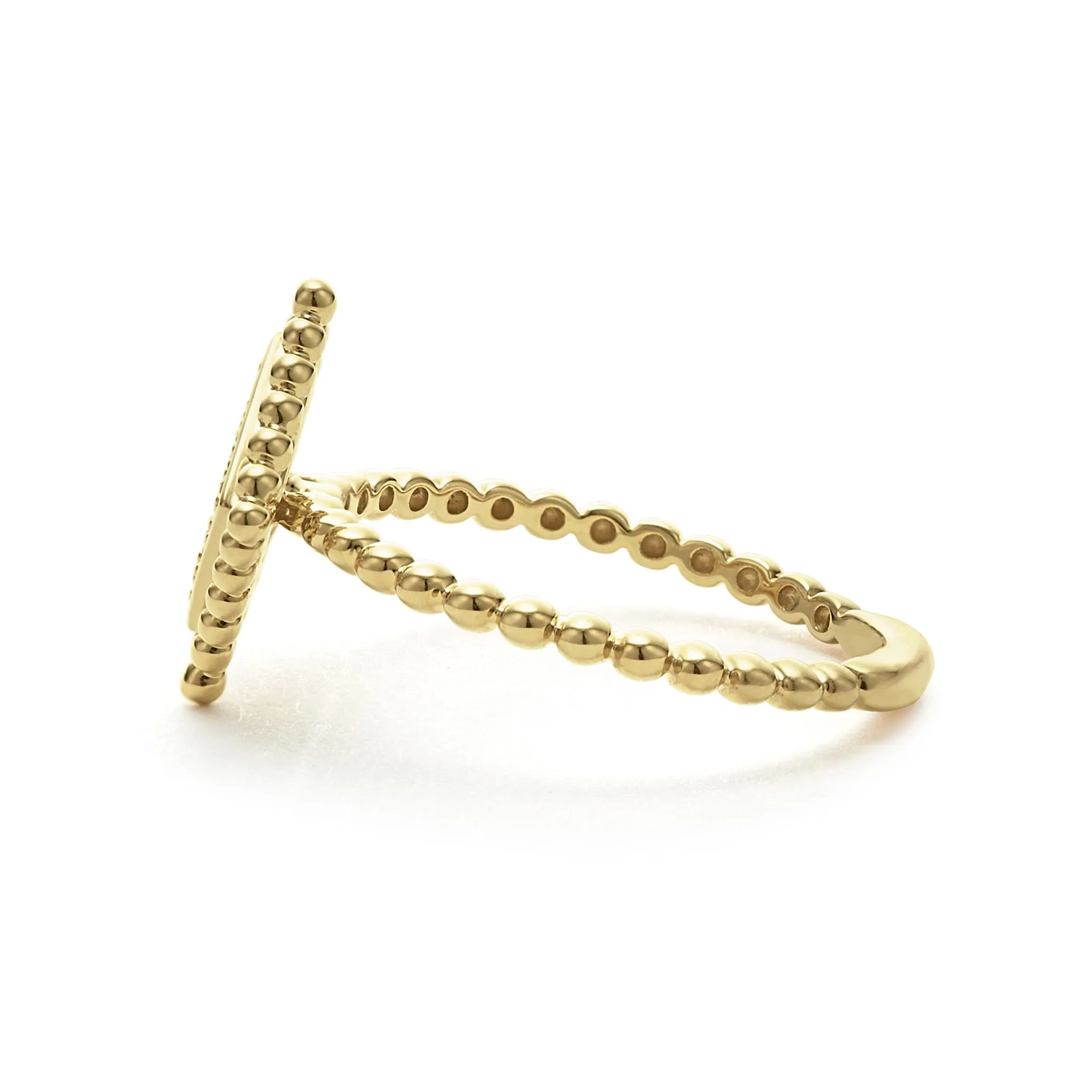 Covet Large 18K Gold Diamond Ring sold by LAGOS product image thumbnail 4