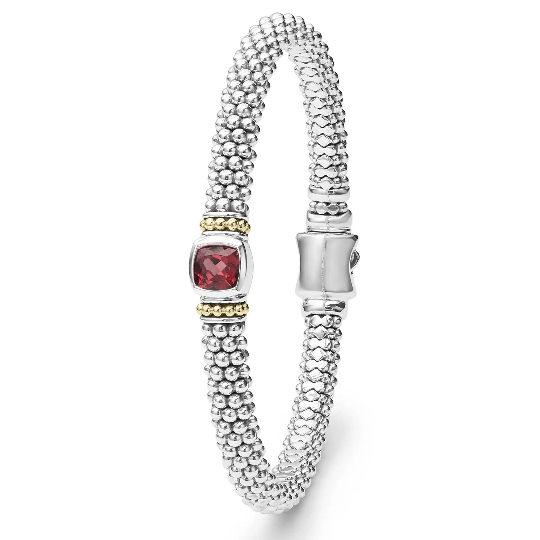 Rittenhouse Rhodolite Garnet Caviar Bracelet | 6mm sold by LAGOS product image thumbnail 5