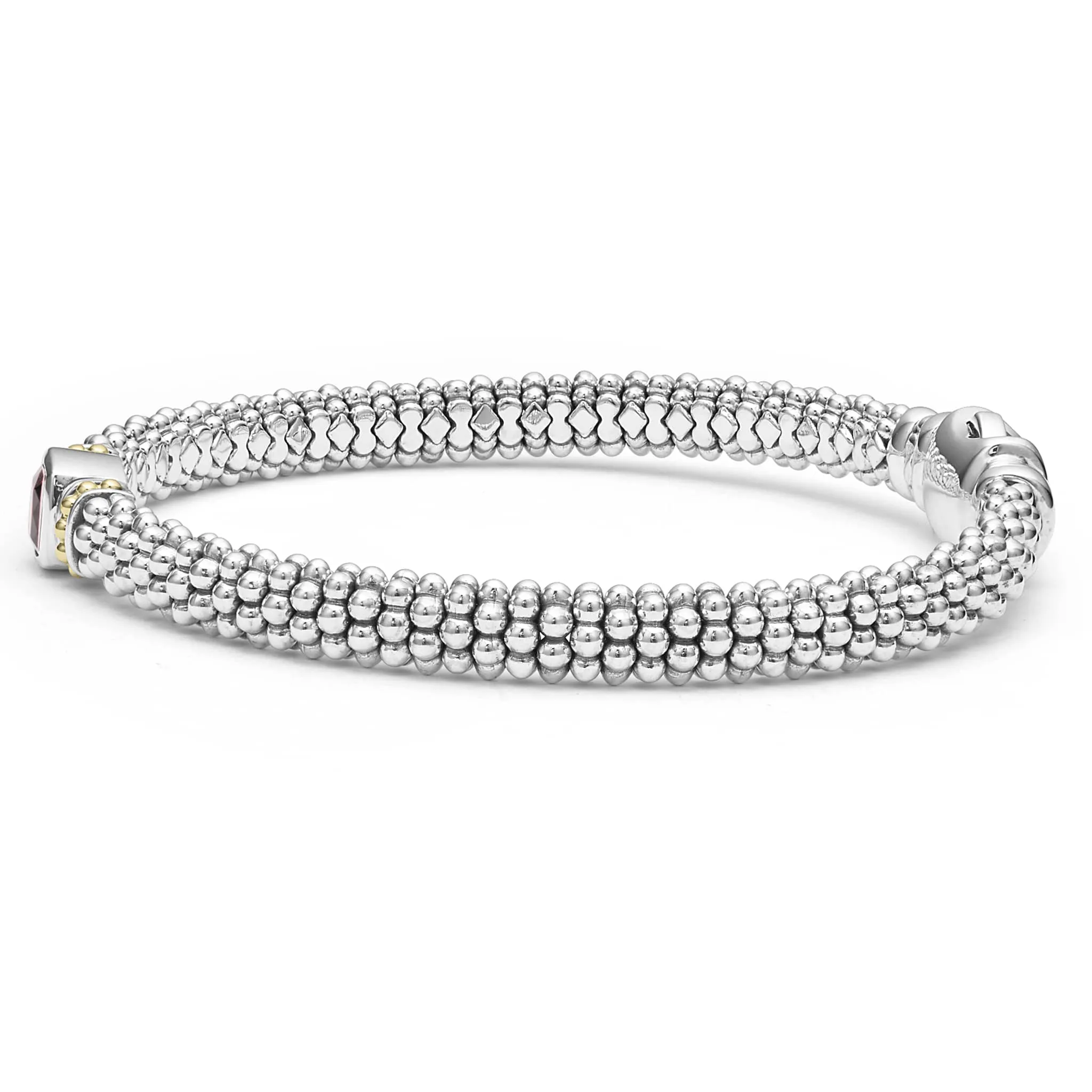 Rittenhouse Rhodolite Garnet Caviar Bracelet | 6mm sold by LAGOS product image thumbnail 3