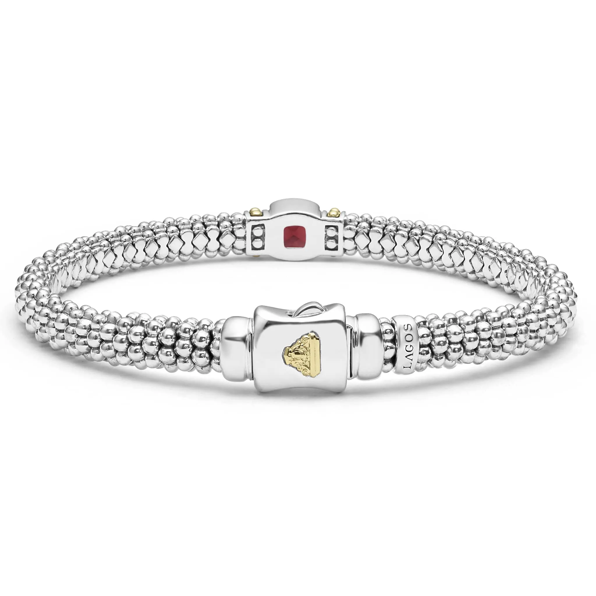 Rittenhouse Rhodolite Garnet Caviar Bracelet | 6mm sold by LAGOS product image thumbnail 4