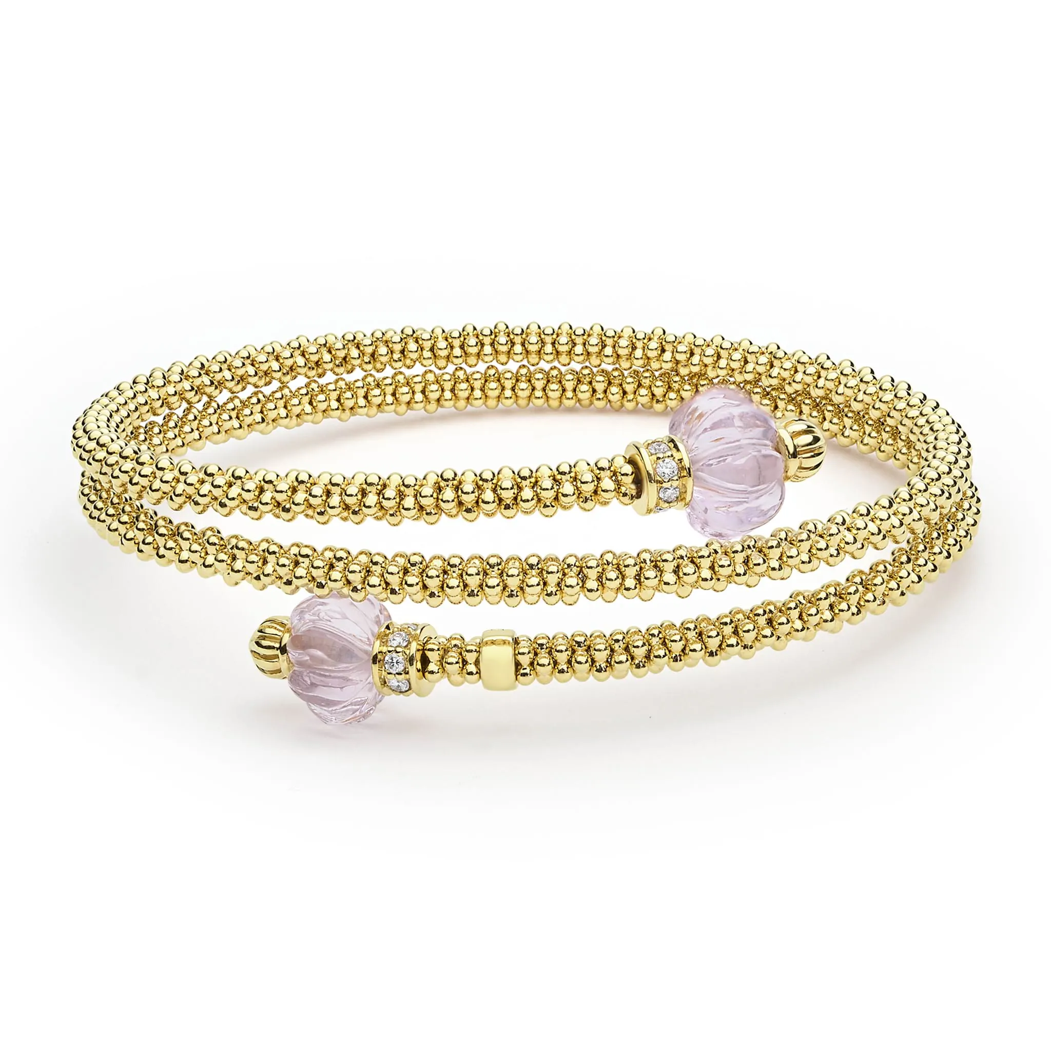 Studio 18K Gold Rose de France Wrap Bracelet sold by LAGOS