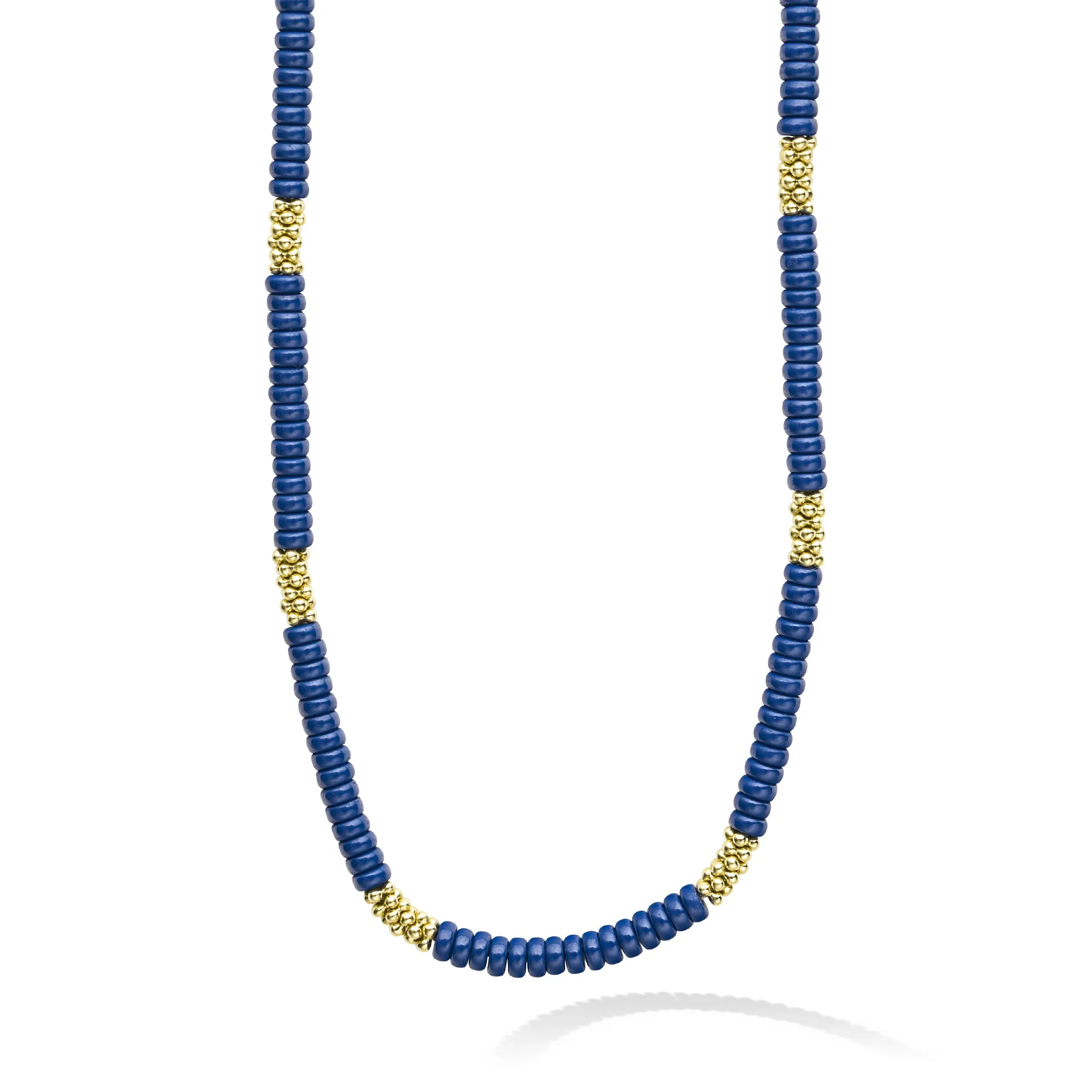 Blue Caviar Ceramic Caviar Beaded Necklace sold by LAGOS
