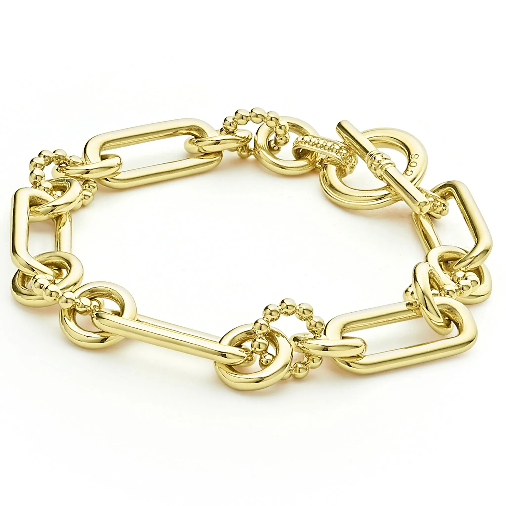 Signature Caviar 18K Gold Link Bracelet sold by LAGOS product image thumbnail 3