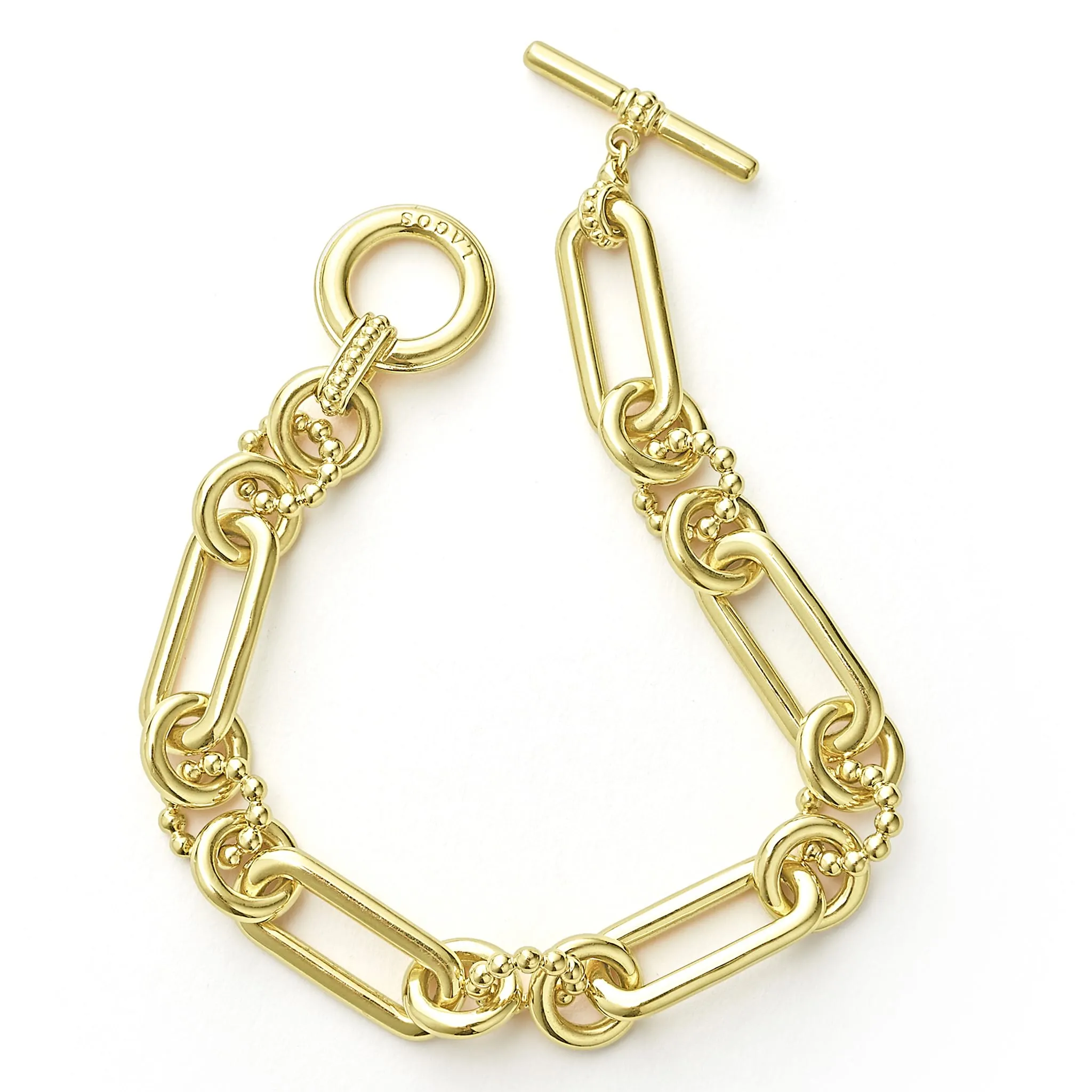 Signature Caviar 18K Gold Link Bracelet sold by LAGOS product image thumbnail 4