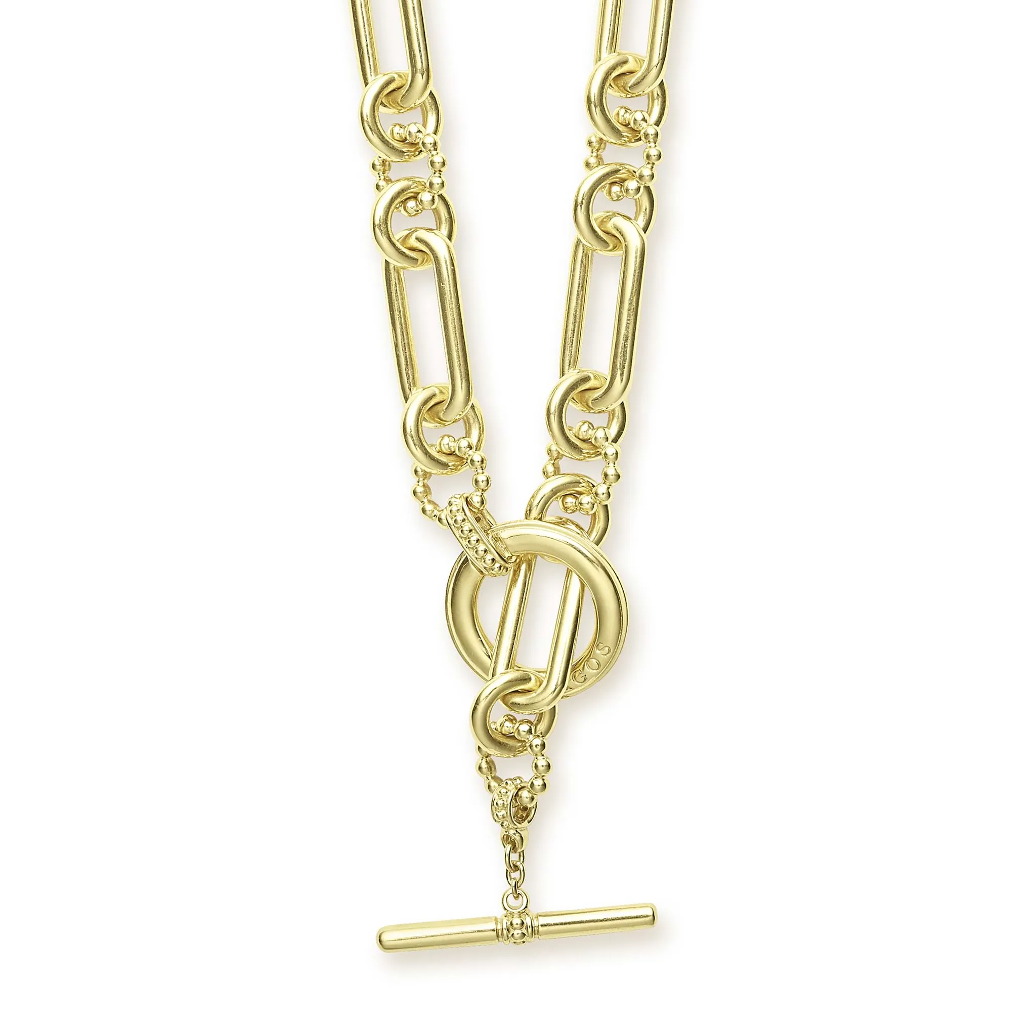 Signature Caviar 18K Gold Link Necklace sold by LAGOS product image thumbnail 5
