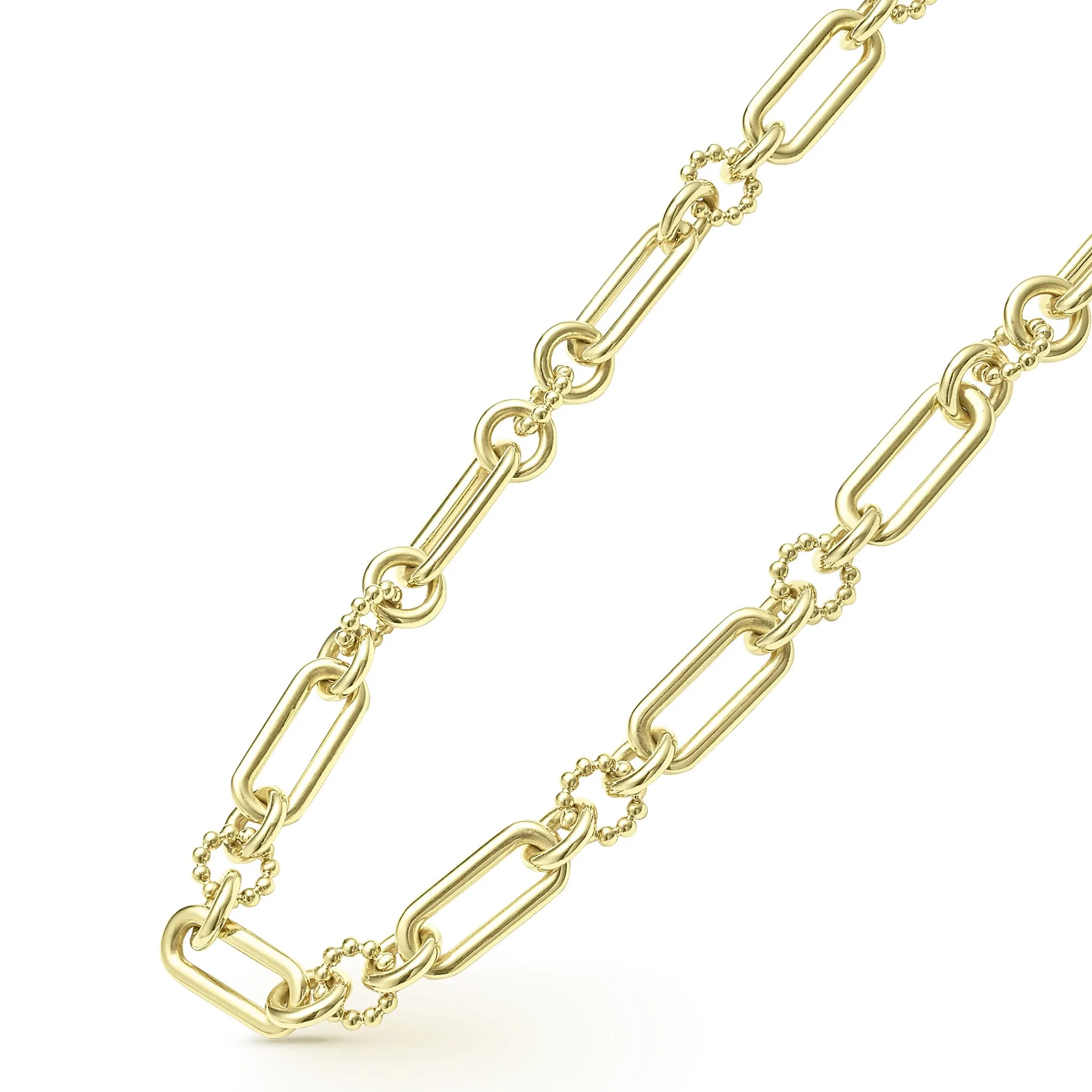 Signature Caviar 18K Gold Link Necklace sold by LAGOS product image thumbnail 4