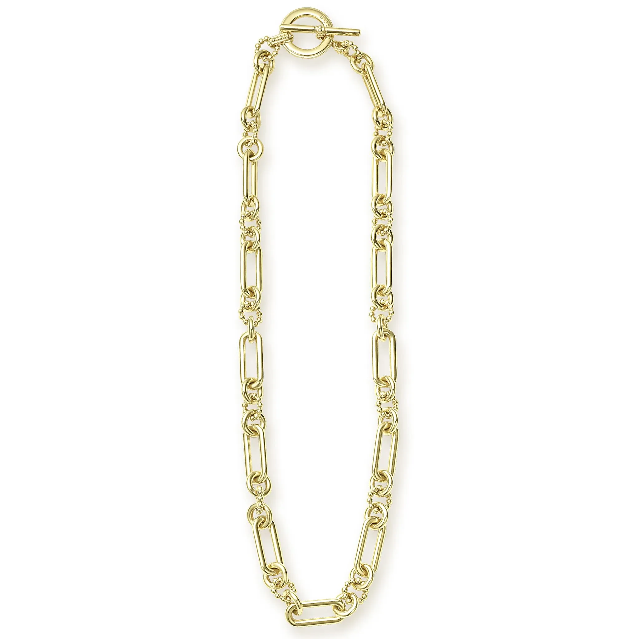 Signature Caviar 18K Gold Link Necklace sold by LAGOS product image thumbnail 3
