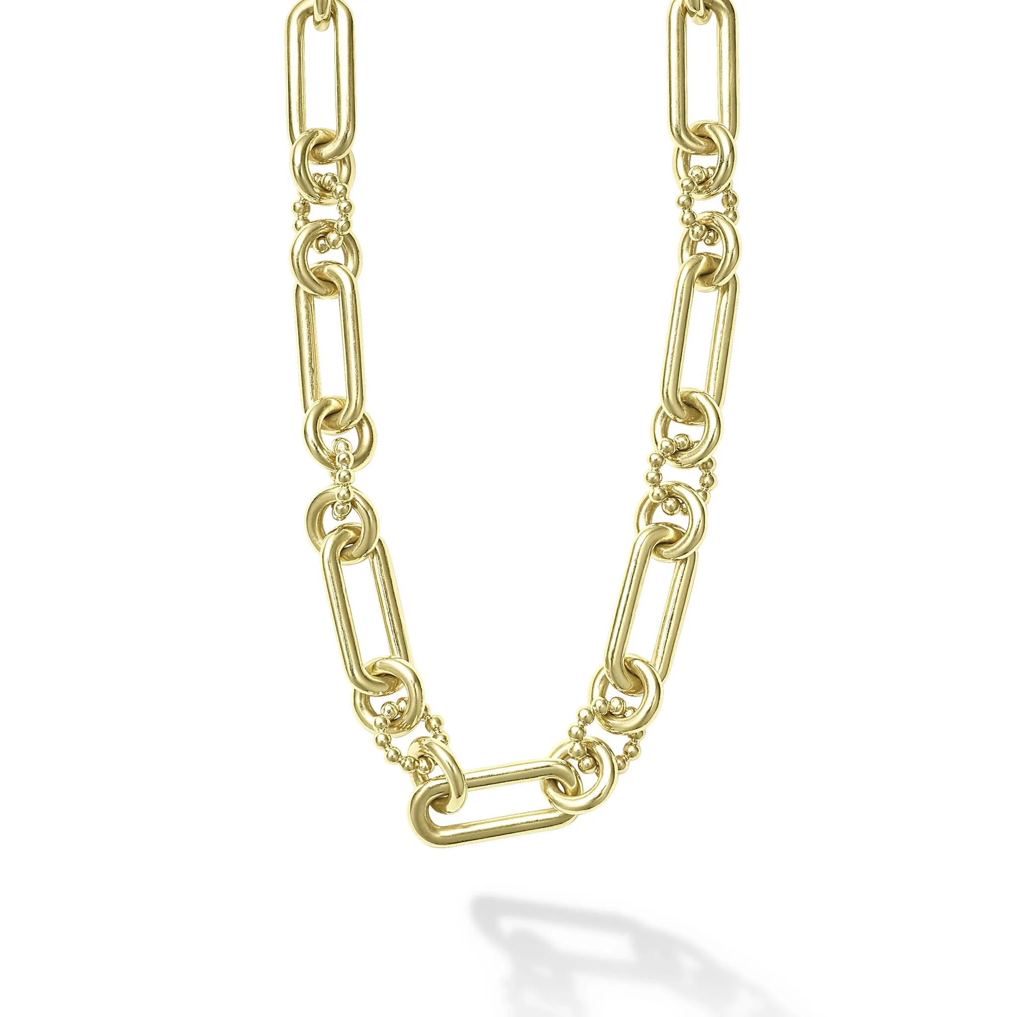 Signature Caviar 18K Gold Link Necklace sold by LAGOS