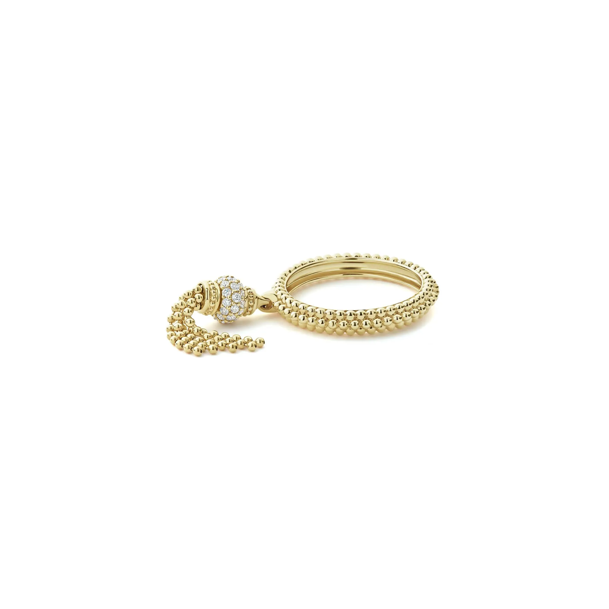 Caviar Gold Caviar Tassel Diamond Ring sold by LAGOS product image thumbnail 4