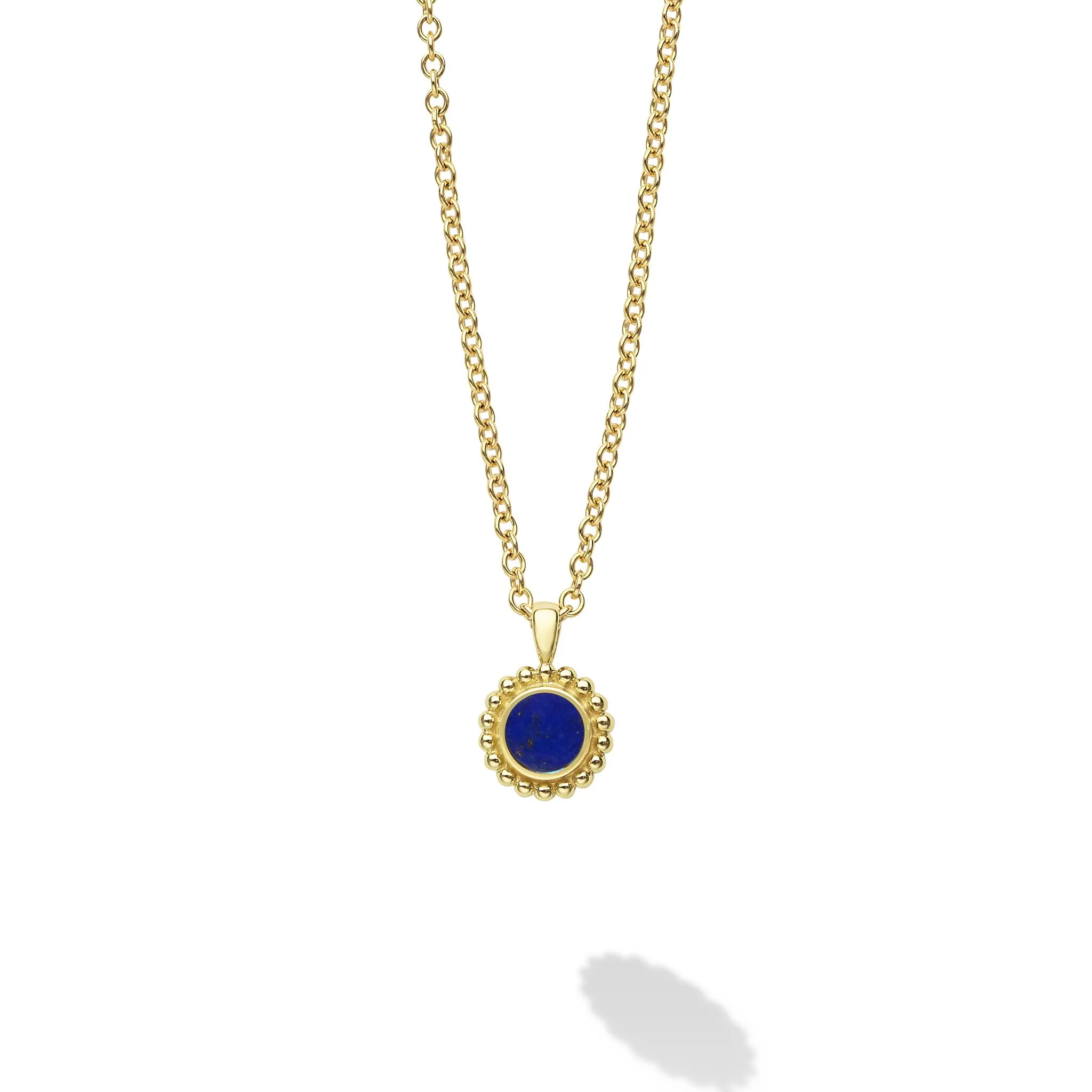 Covet 18K Gold Lapis Pendant Necklace sold by LAGOS product image thumbnail 5