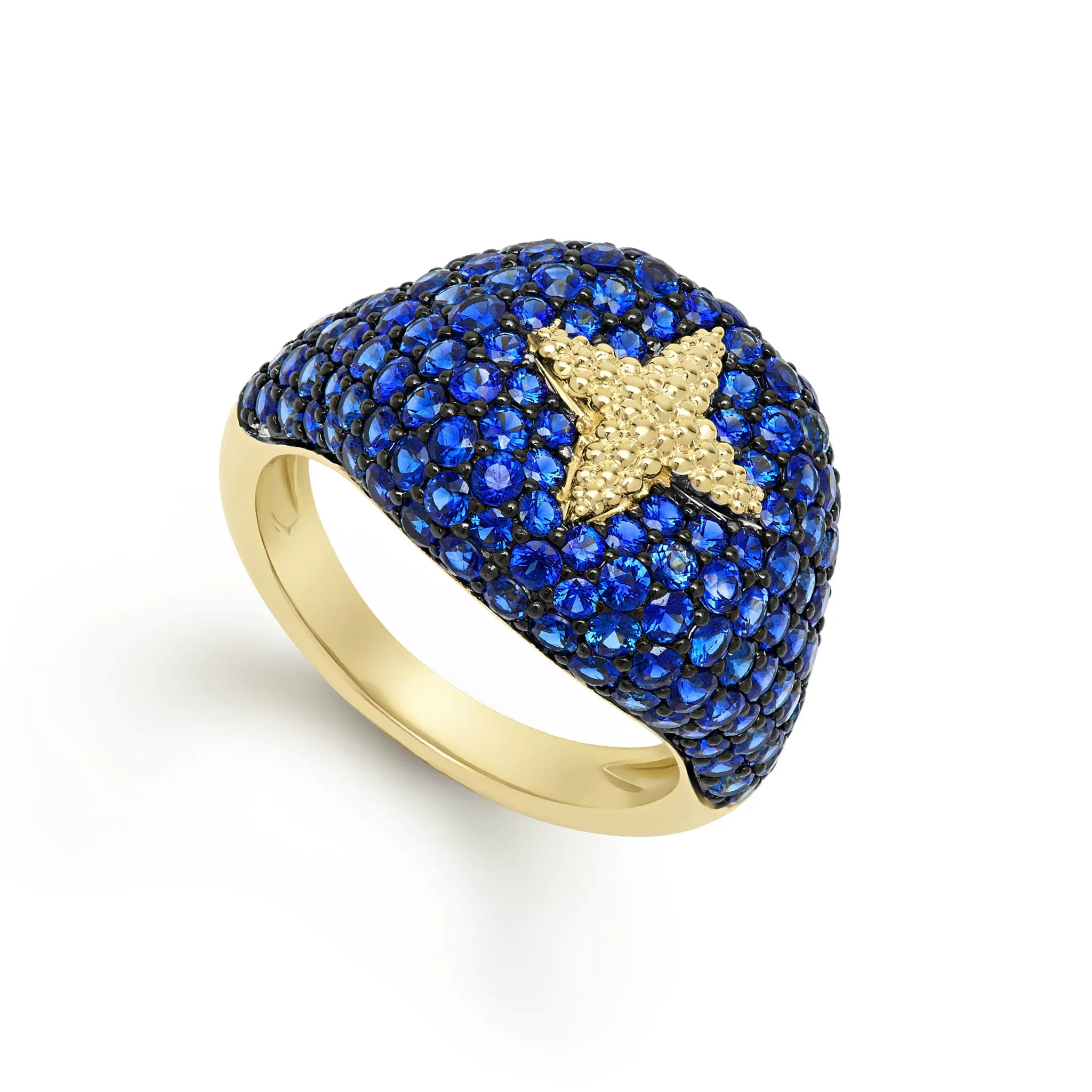 Studio 18K Gold Star Sapphire Ring sold by LAGOS product image thumbnail 3