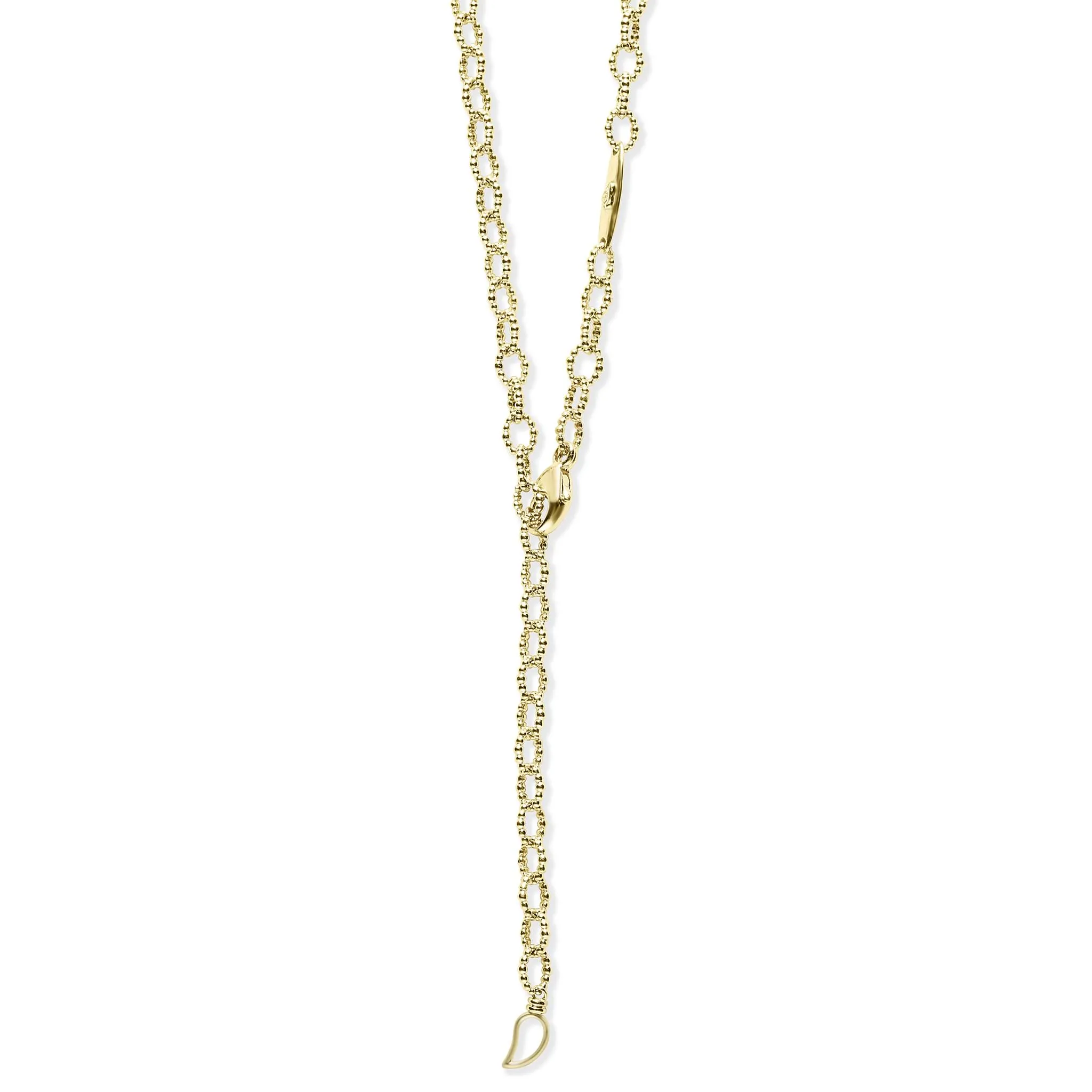 Signature Caviar 18K Gold Small Link Necklace sold by LAGOS product image thumbnail 5
