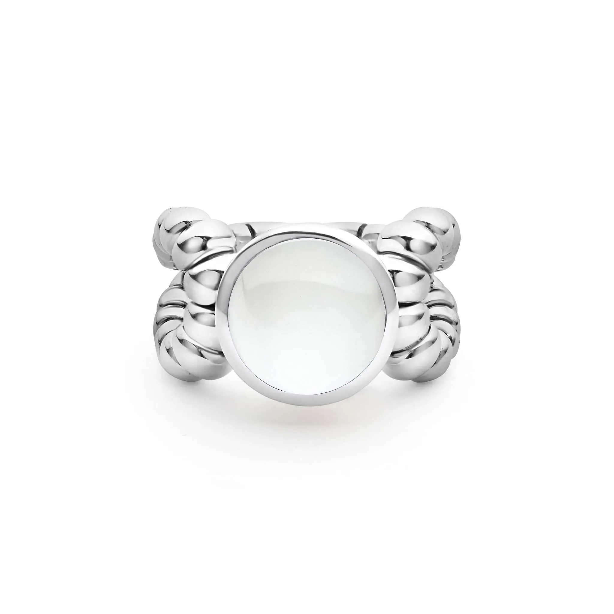 Caviar Color Sterling Silver Moonstone Ring sold by LAGOS product image thumbnail 2