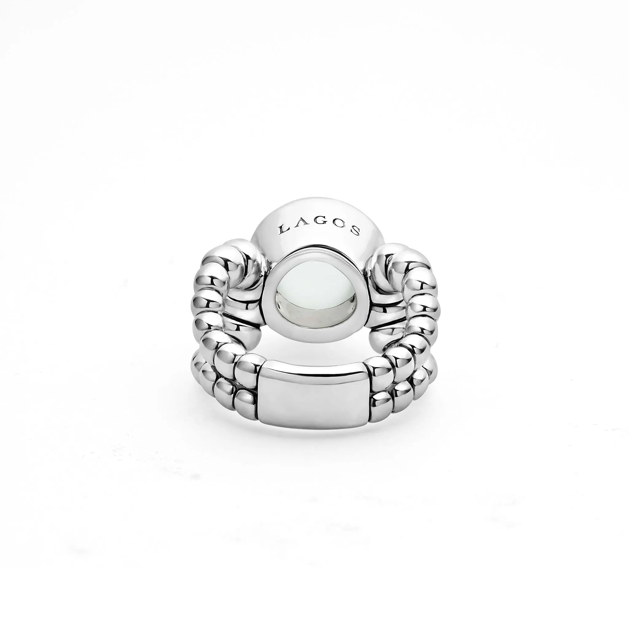 Caviar Color Sterling Silver Moonstone Ring sold by LAGOS product image thumbnail 4