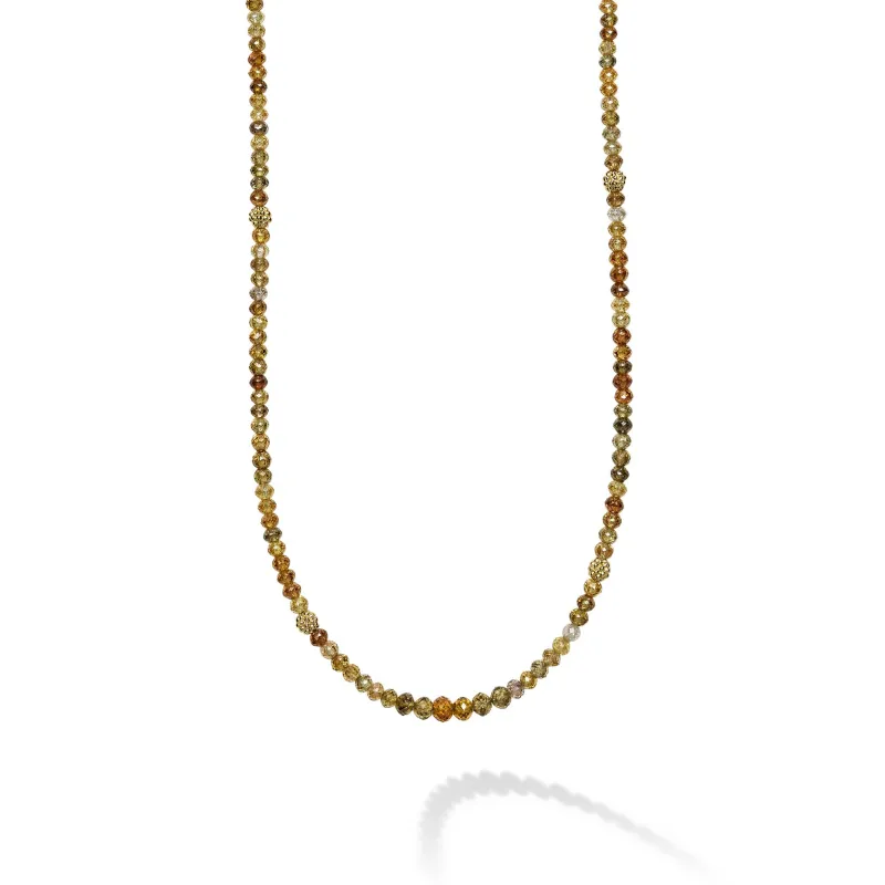 18K Diamond Beaded Necklace sold by LAGOS