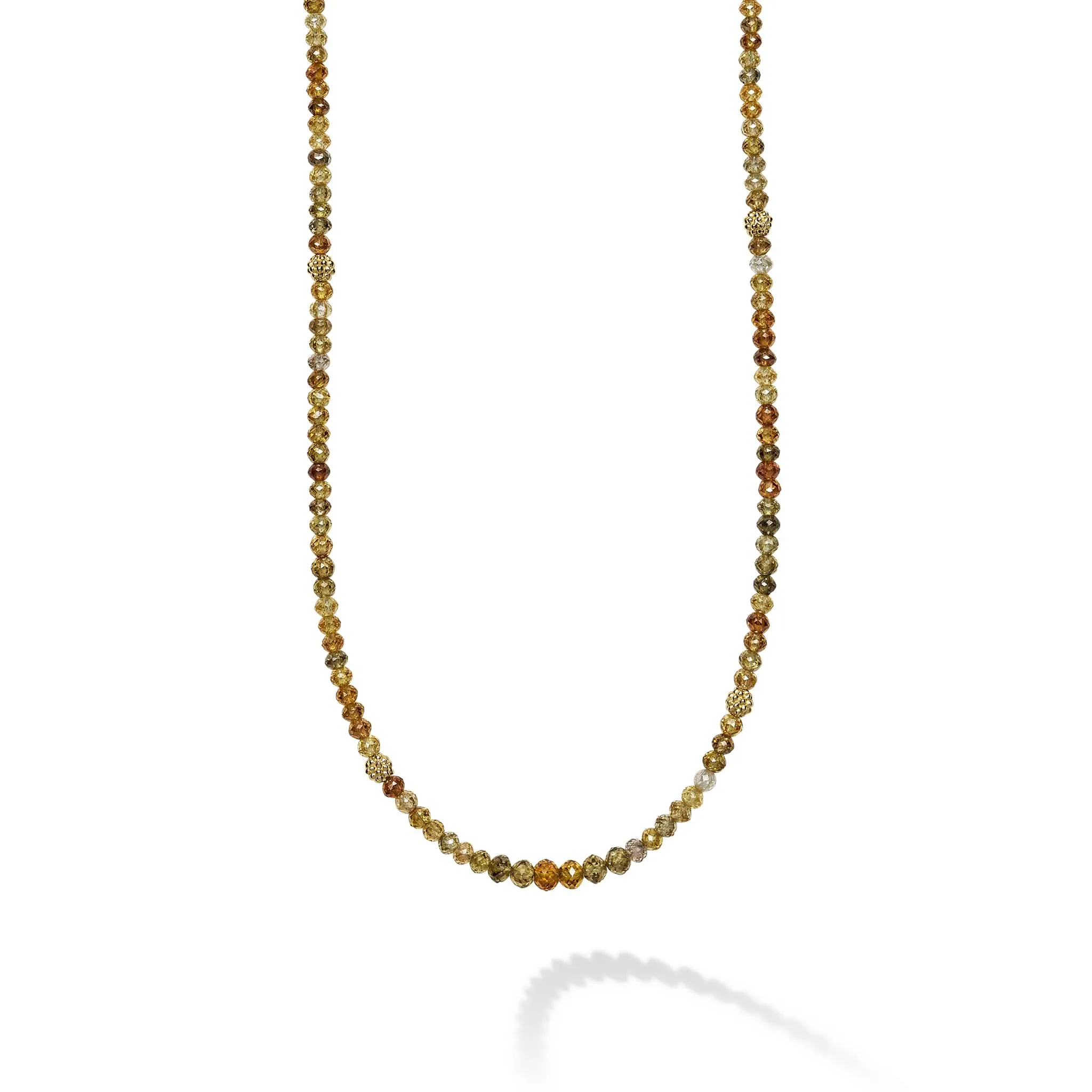 18K Diamond Beaded Necklace sold by LAGOS