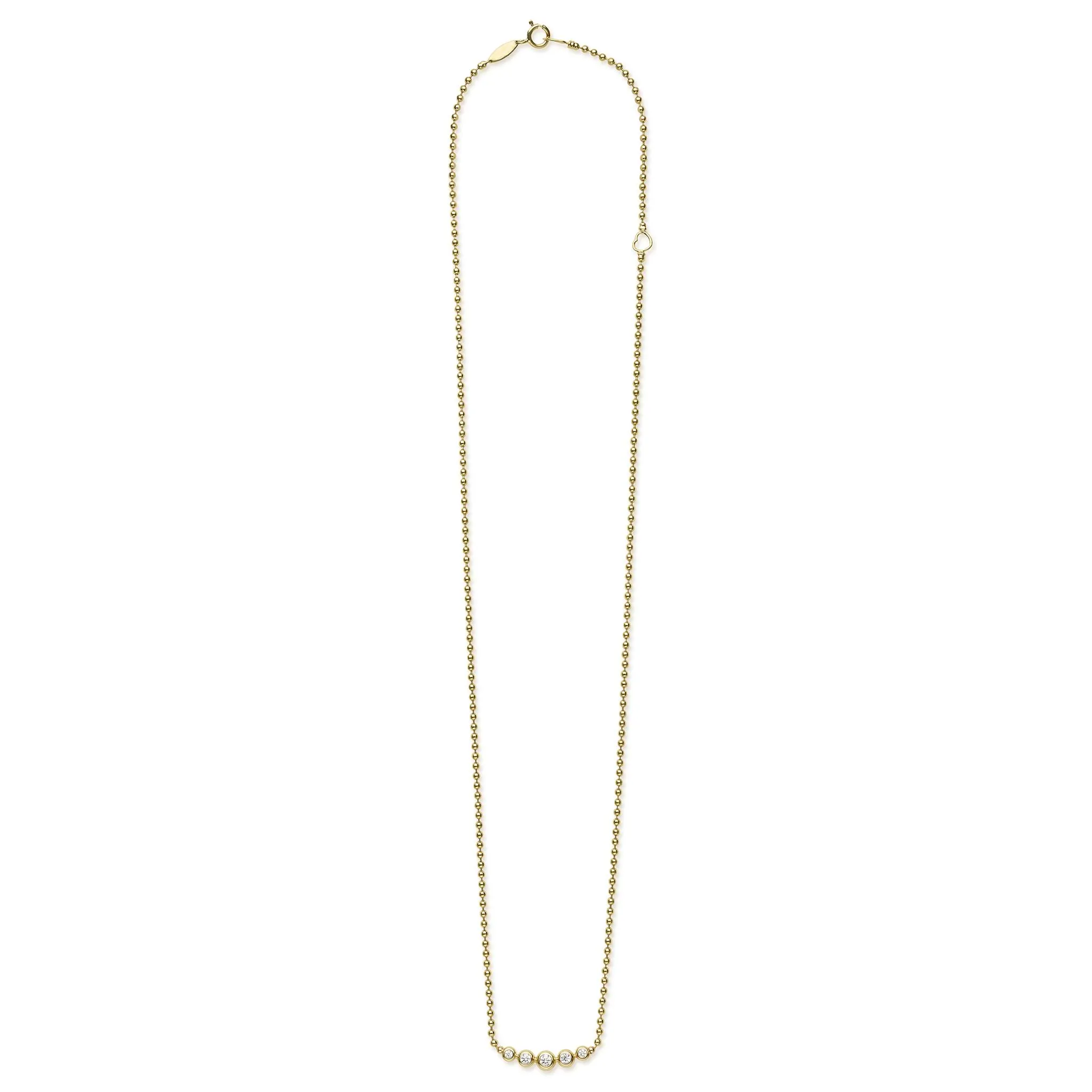 Caviar Gold 18K Caviar Gold Five Diamond Necklace sold by LAGOS product image thumbnail 2