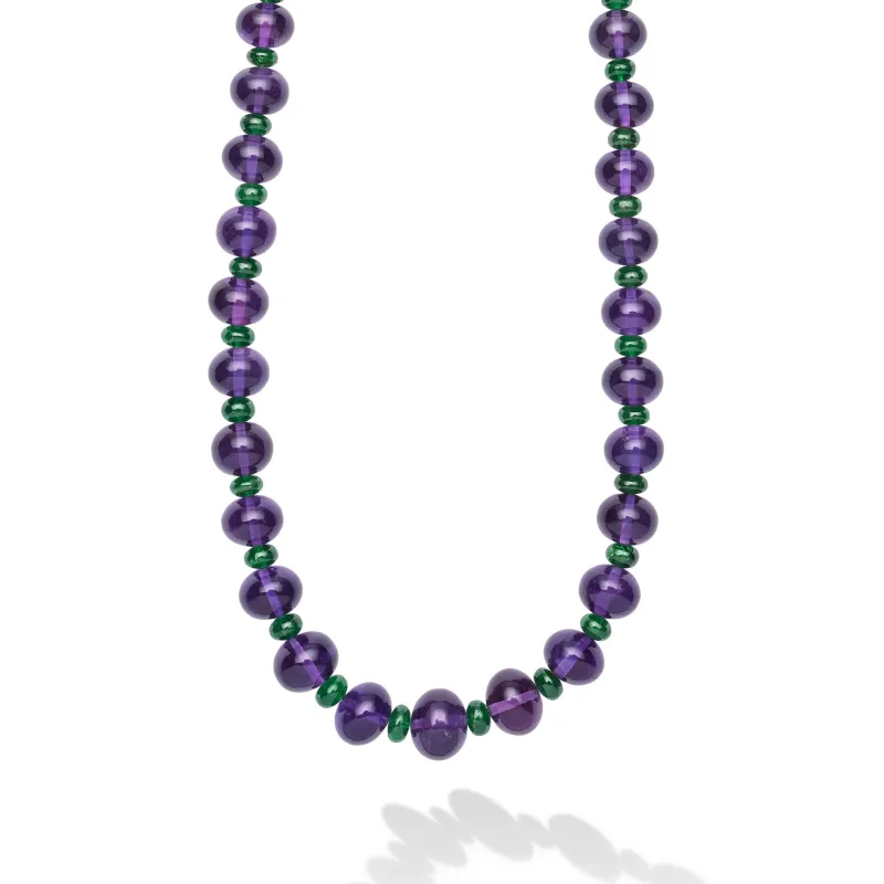 Caviar Gold 18K Gold Amethyst Necklace sold by LAGOS