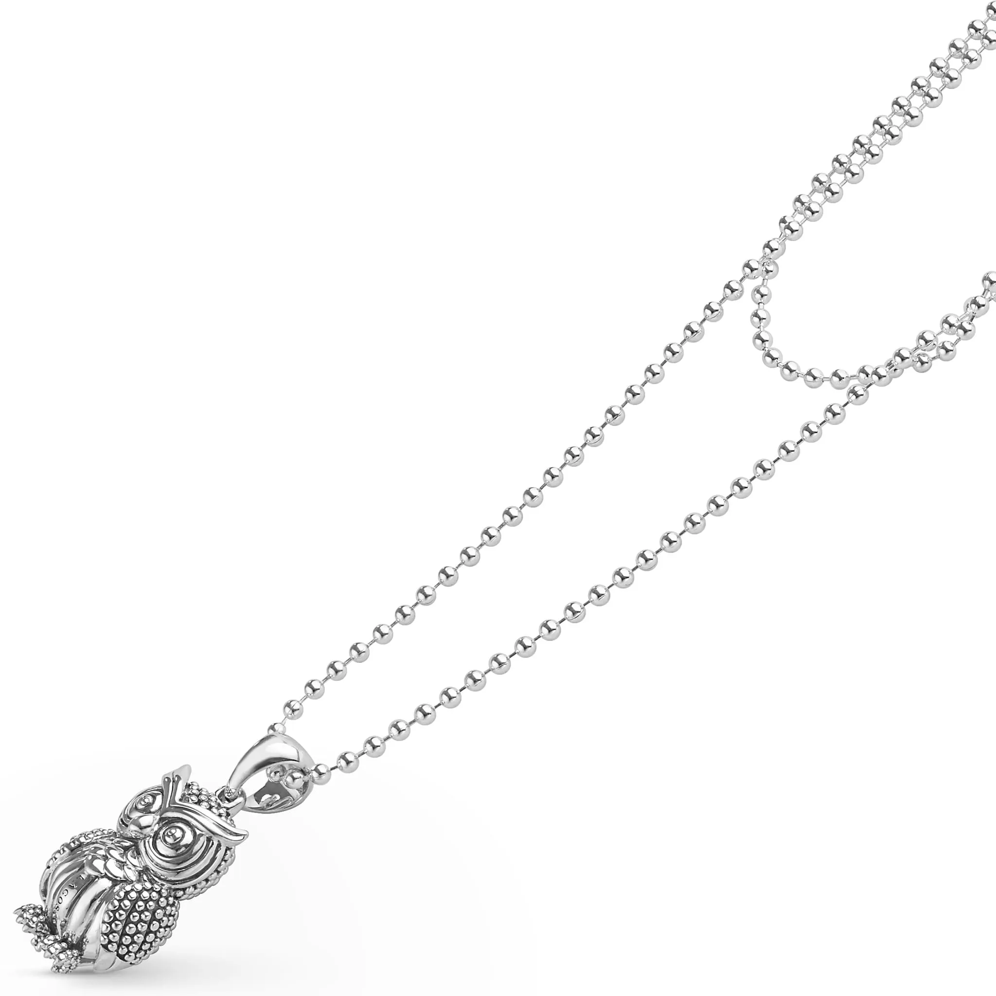 Rare Wonders Silver Owl Pendant Necklace sold by LAGOS product image thumbnail 4