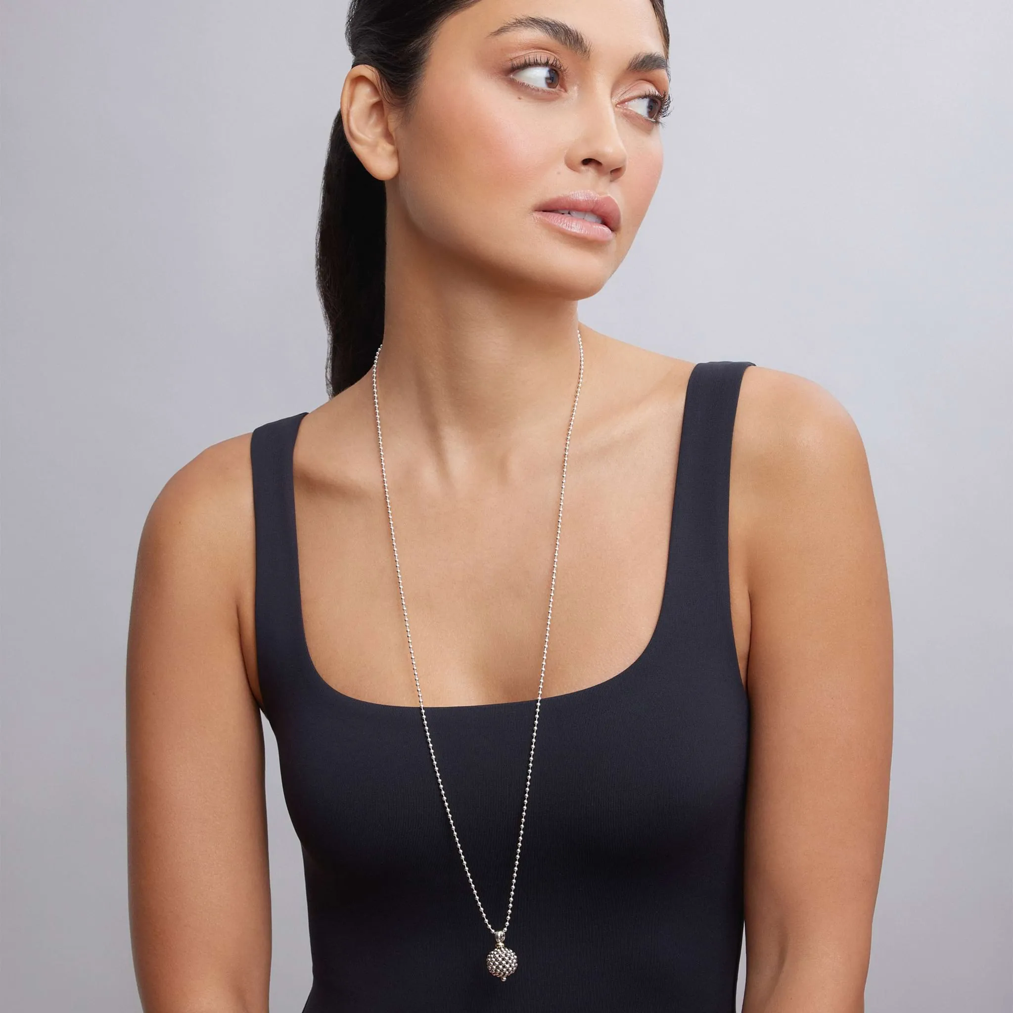 Signature Caviar Caviar Ball Pendant Necklace sold by LAGOS product image thumbnail 2