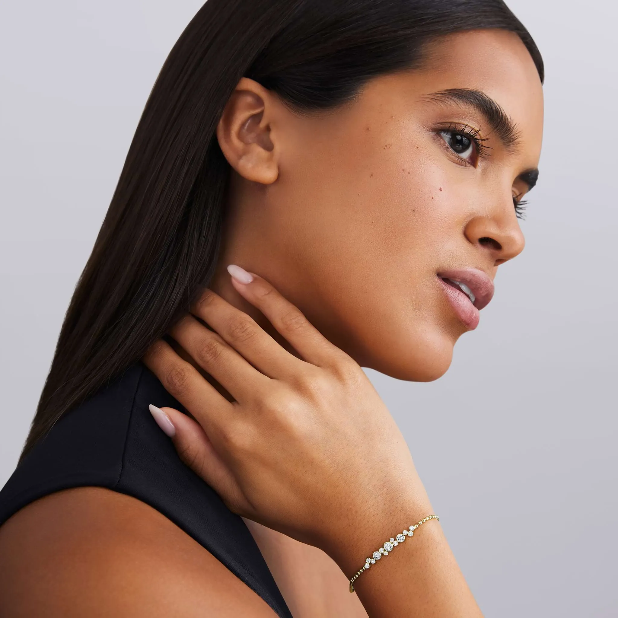 Fizz 18K Gold Diamond Beaded Bracelet sold by LAGOS product image thumbnail 2