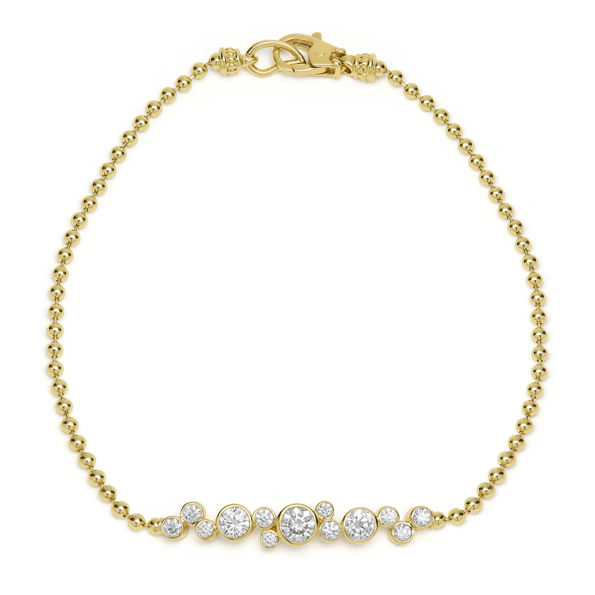 Fizz 18K Gold Diamond Beaded Bracelet sold by LAGOS