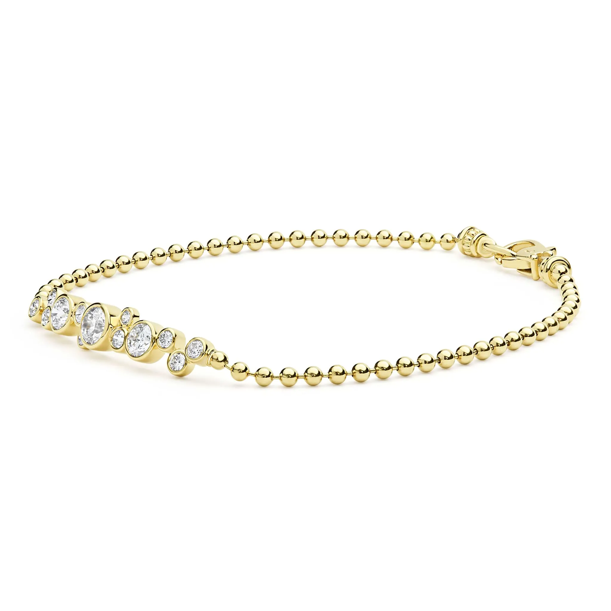 Fizz 18K Gold Diamond Beaded Bracelet sold by LAGOS product image thumbnail 3