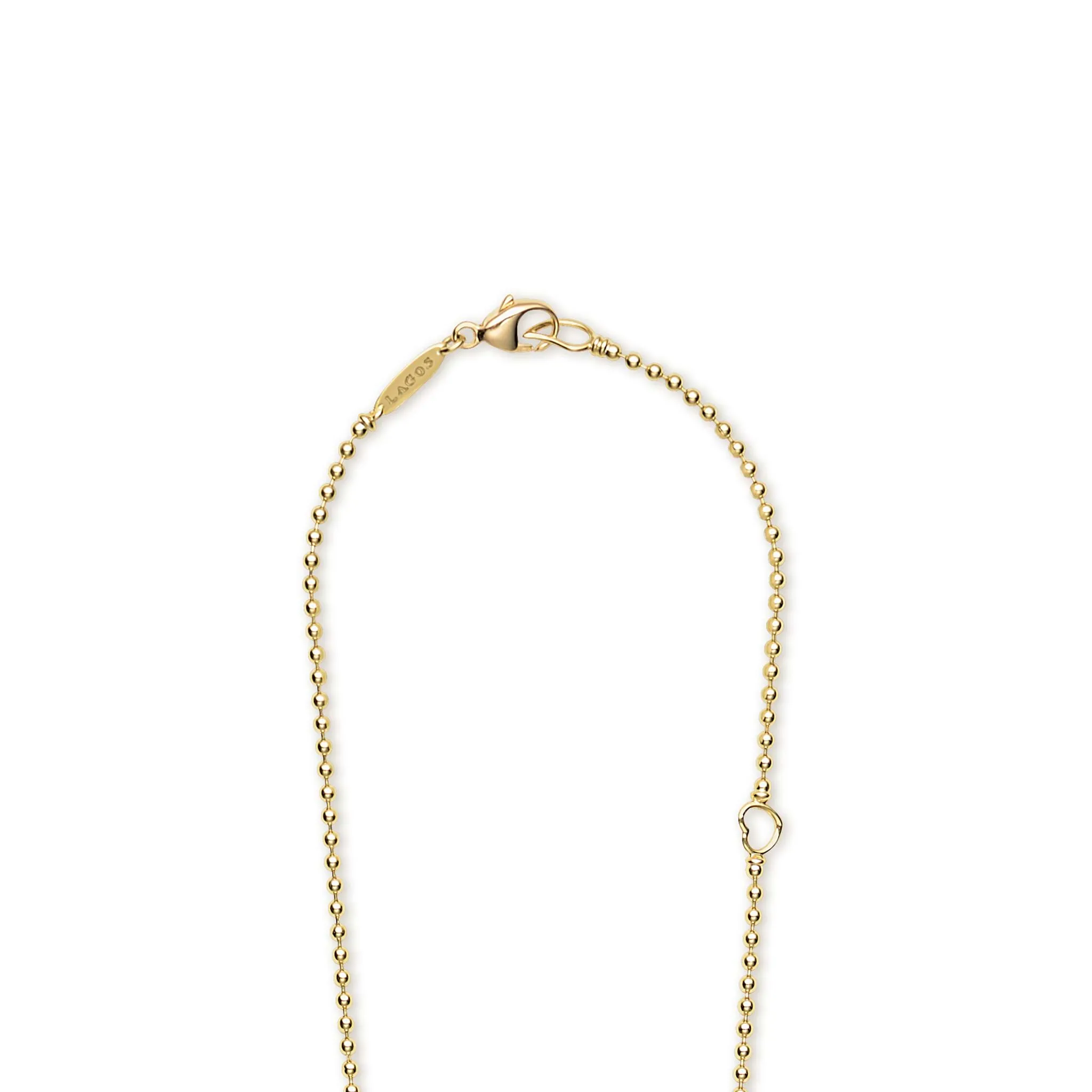 Fizz 18K Gold Seventeen Diamond Linear Necklace sold by LAGOS product image thumbnail 5