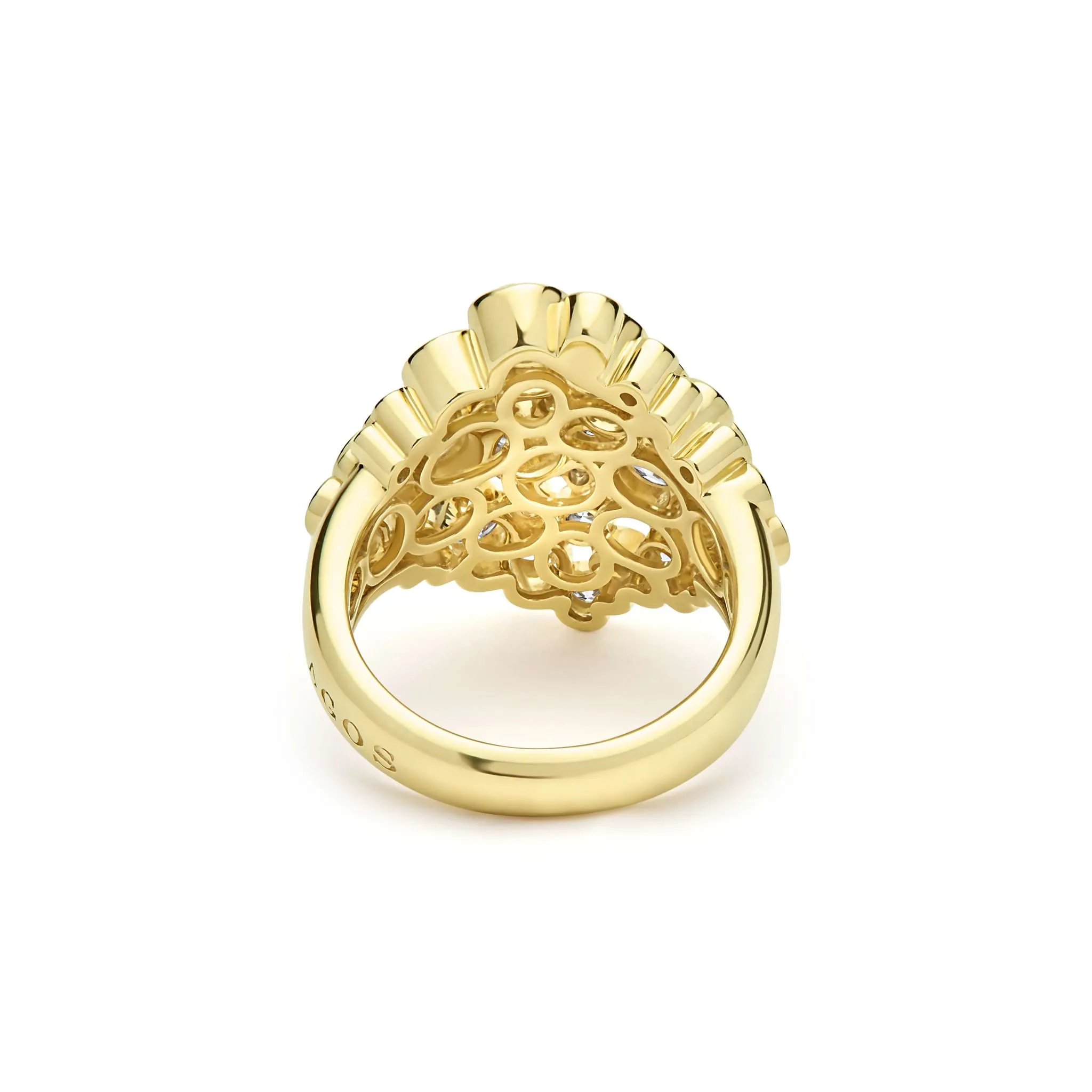 Fizz 18K Gold Cluster Diamond Statement Ring sold by LAGOS product image thumbnail 5