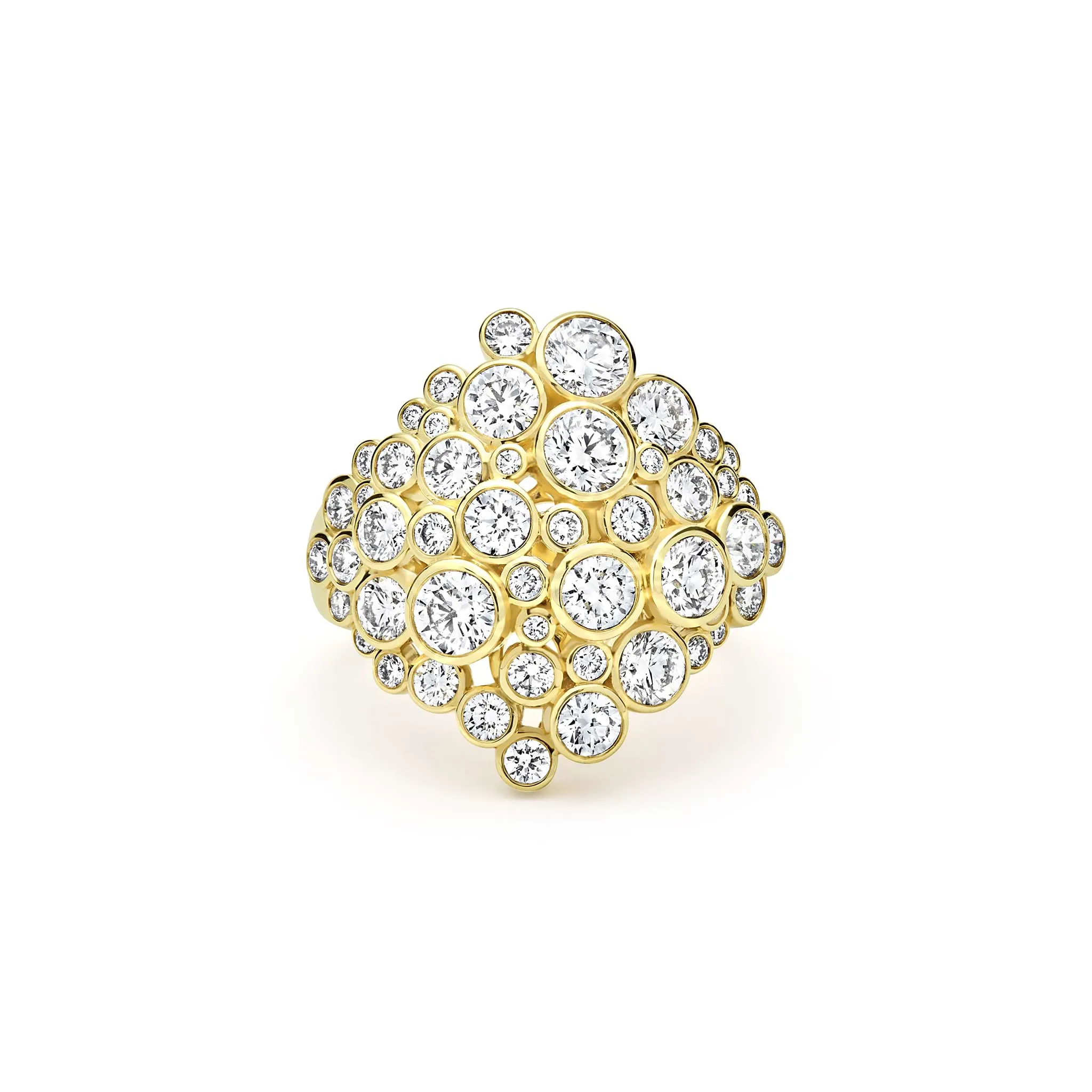 Fizz 18K Gold Cluster Diamond Statement Ring sold by LAGOS product image thumbnail 3