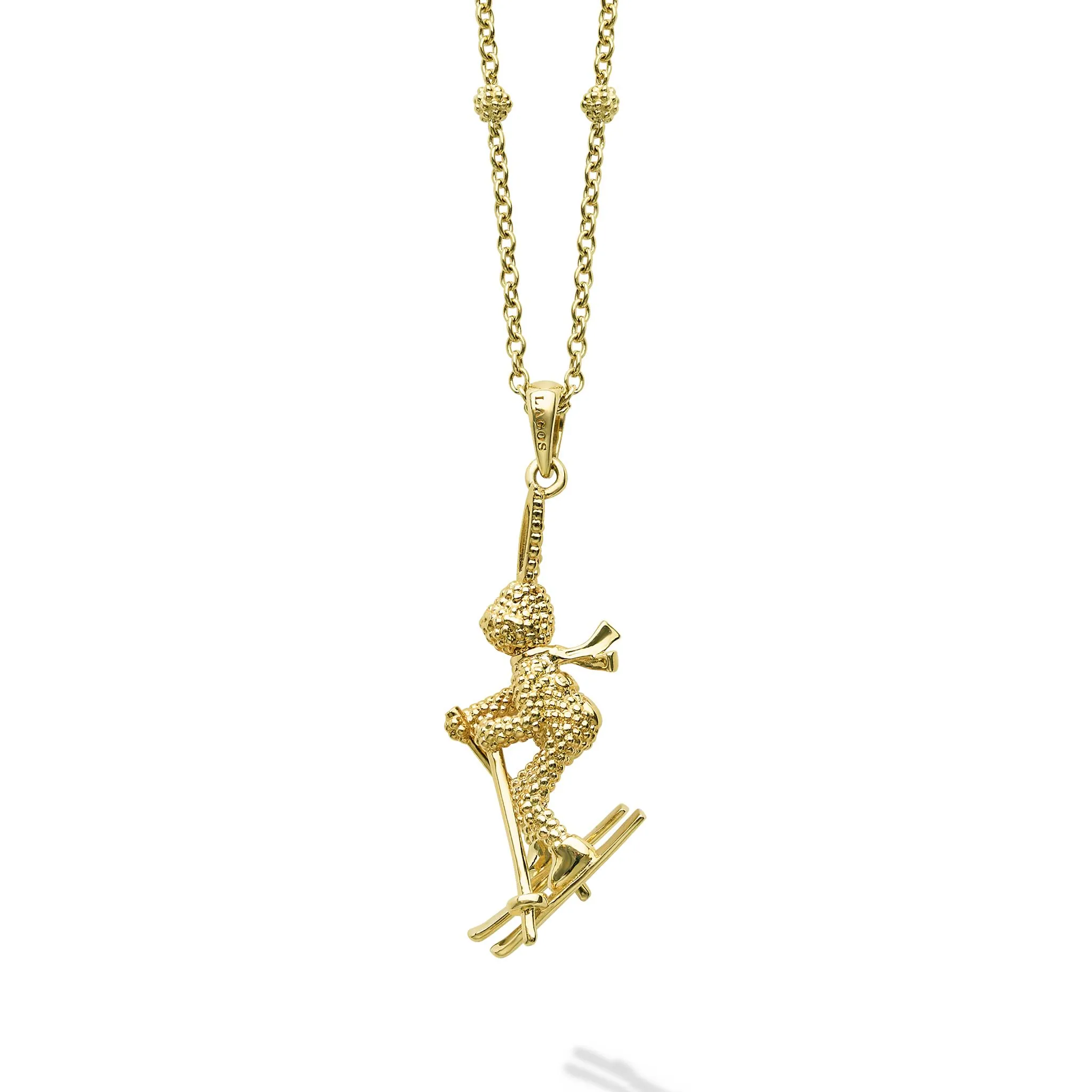 Rare Wonders 18K Gold Ski Karat Pendant Necklace sold by LAGOS