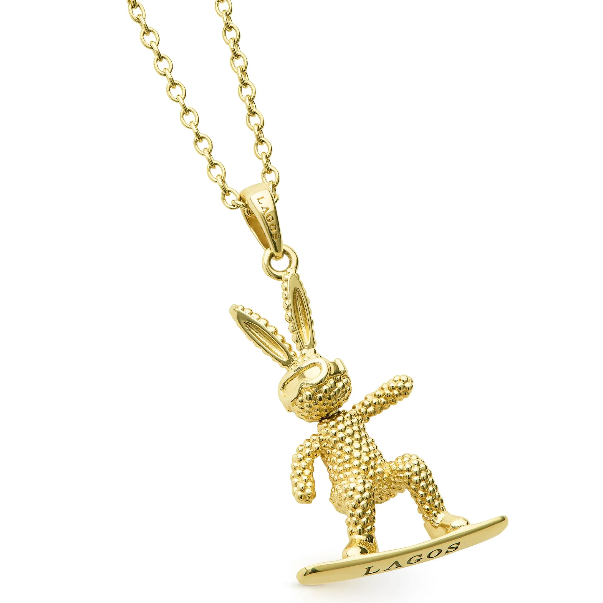 Rare Wonders 18K Gold Snowboard Karat Pendant Necklace sold by LAGOS product image thumbnail 3