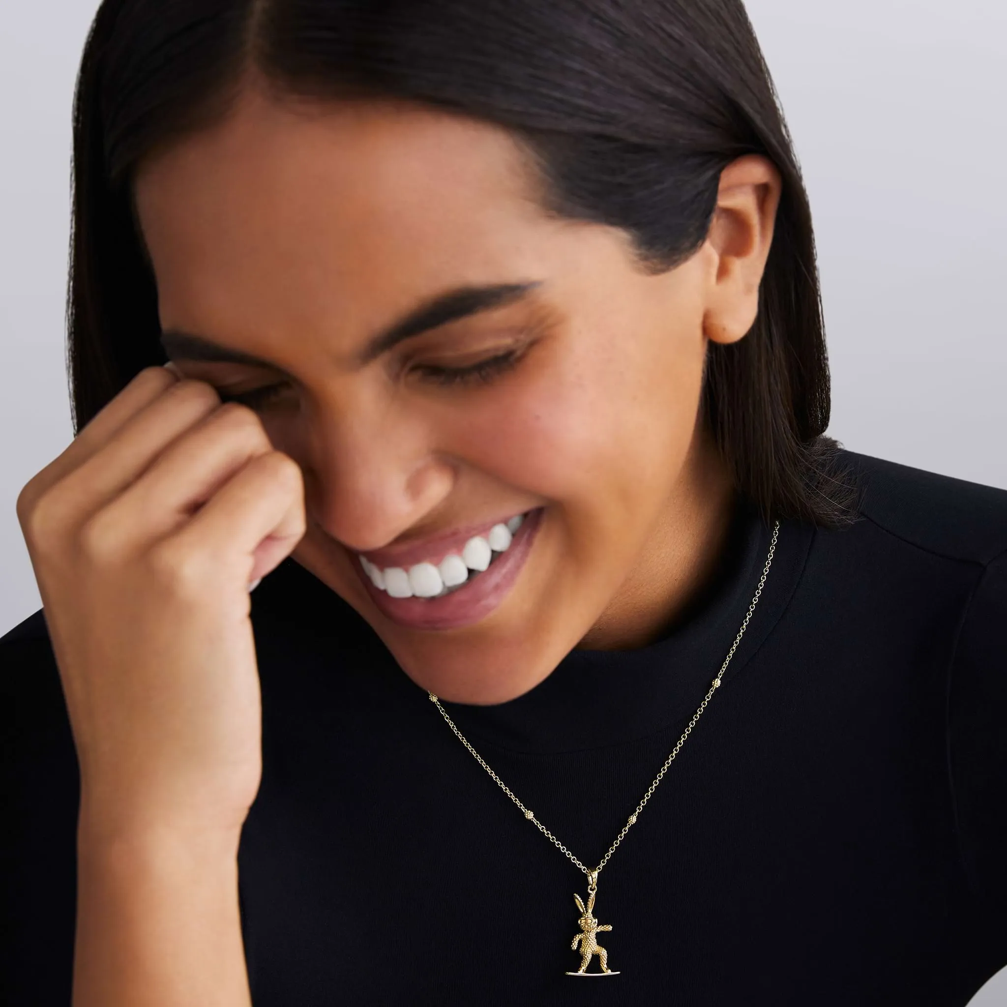 Rare Wonders 18K Gold Snowboard Karat Pendant Necklace sold by LAGOS product image thumbnail 2