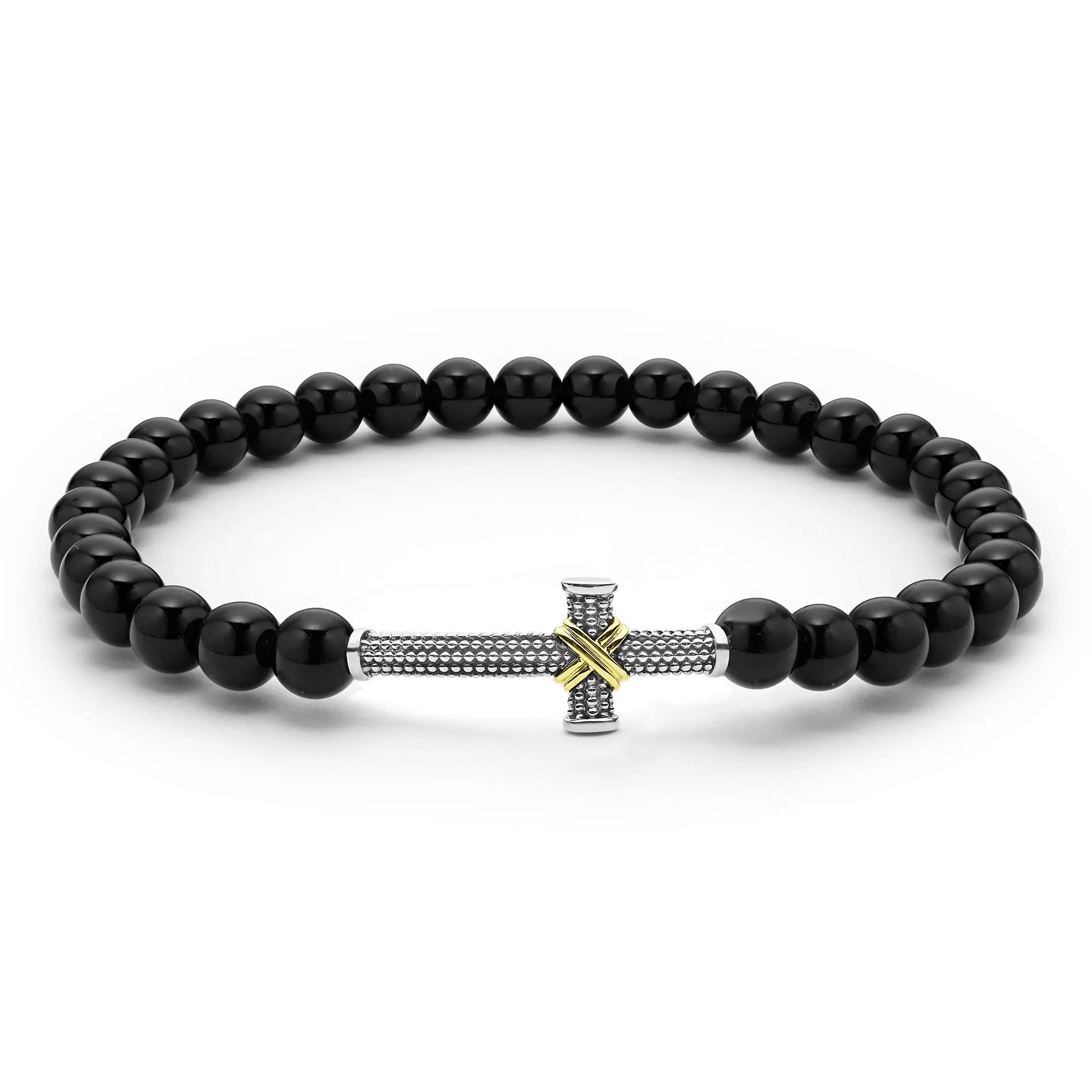 Signature Caviar Two-Tone His and Hers Cross Bracelet Gift Set sold by LAGOS product image thumbnail 3
