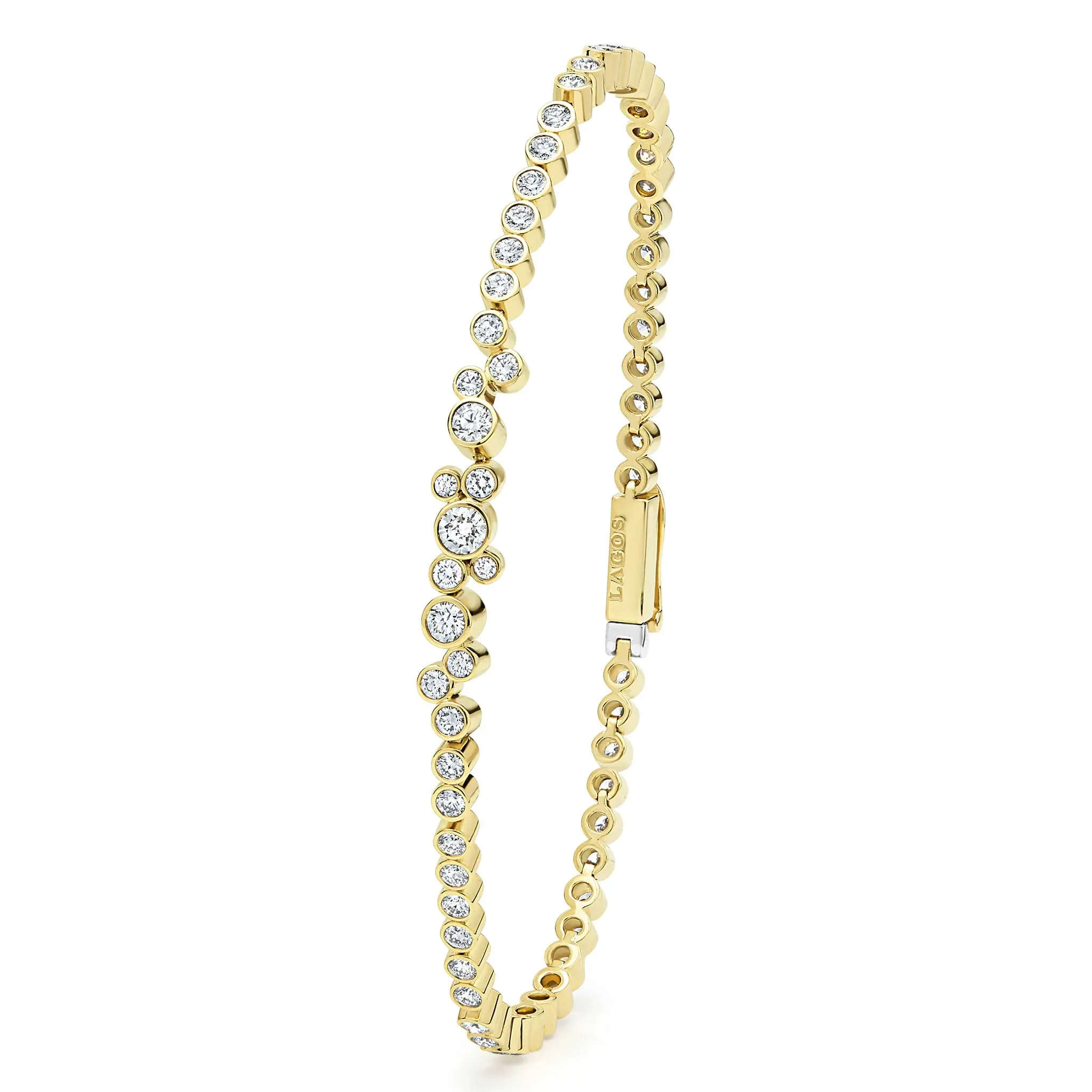 Fizz 18K Gold Diamond Tennis Bracelet (studio) sold by LAGOS product image thumbnail 5